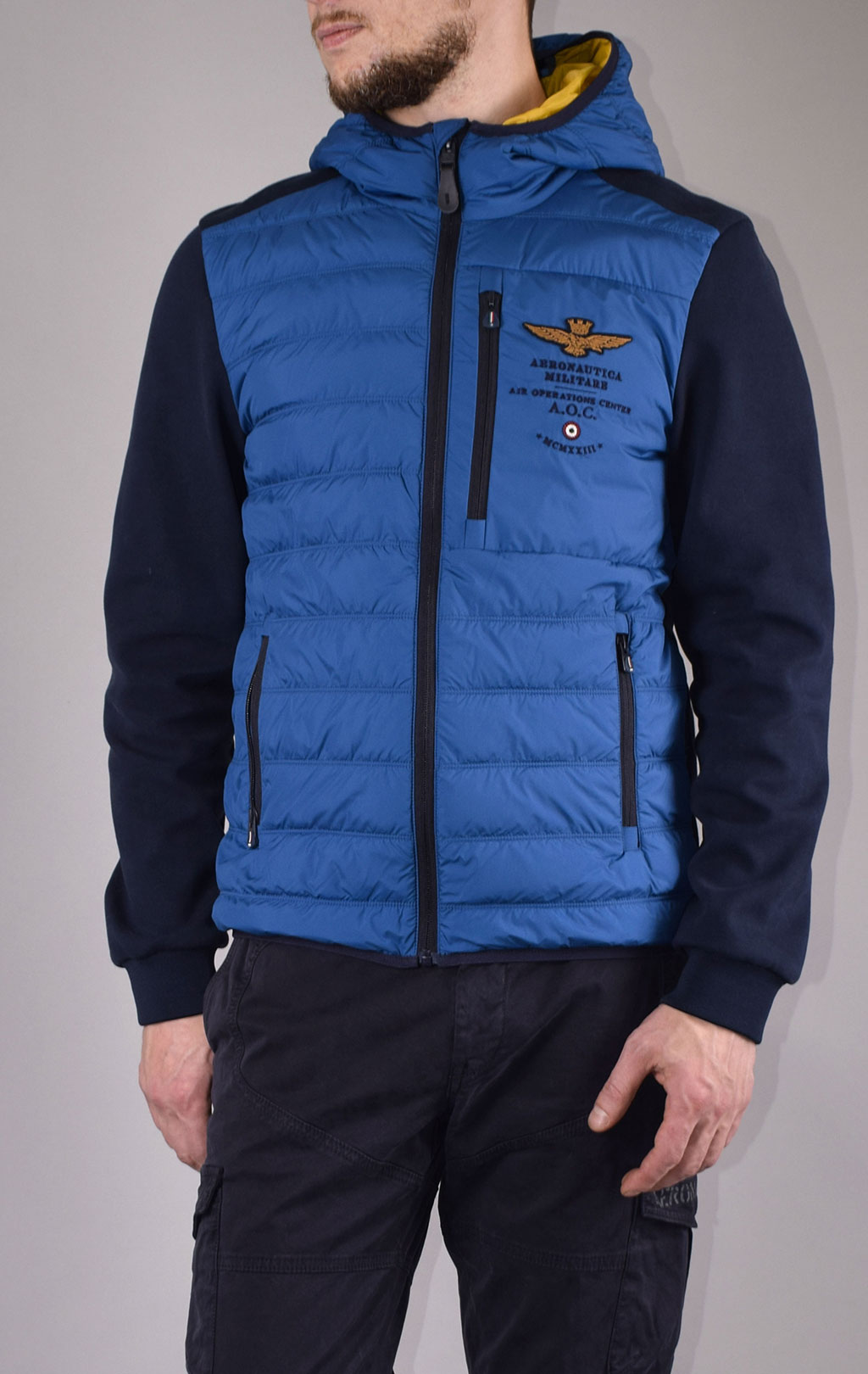 Куртка AERONAUTICA MILITARE FW 19/20 blue navy/cielo (AF 377) 