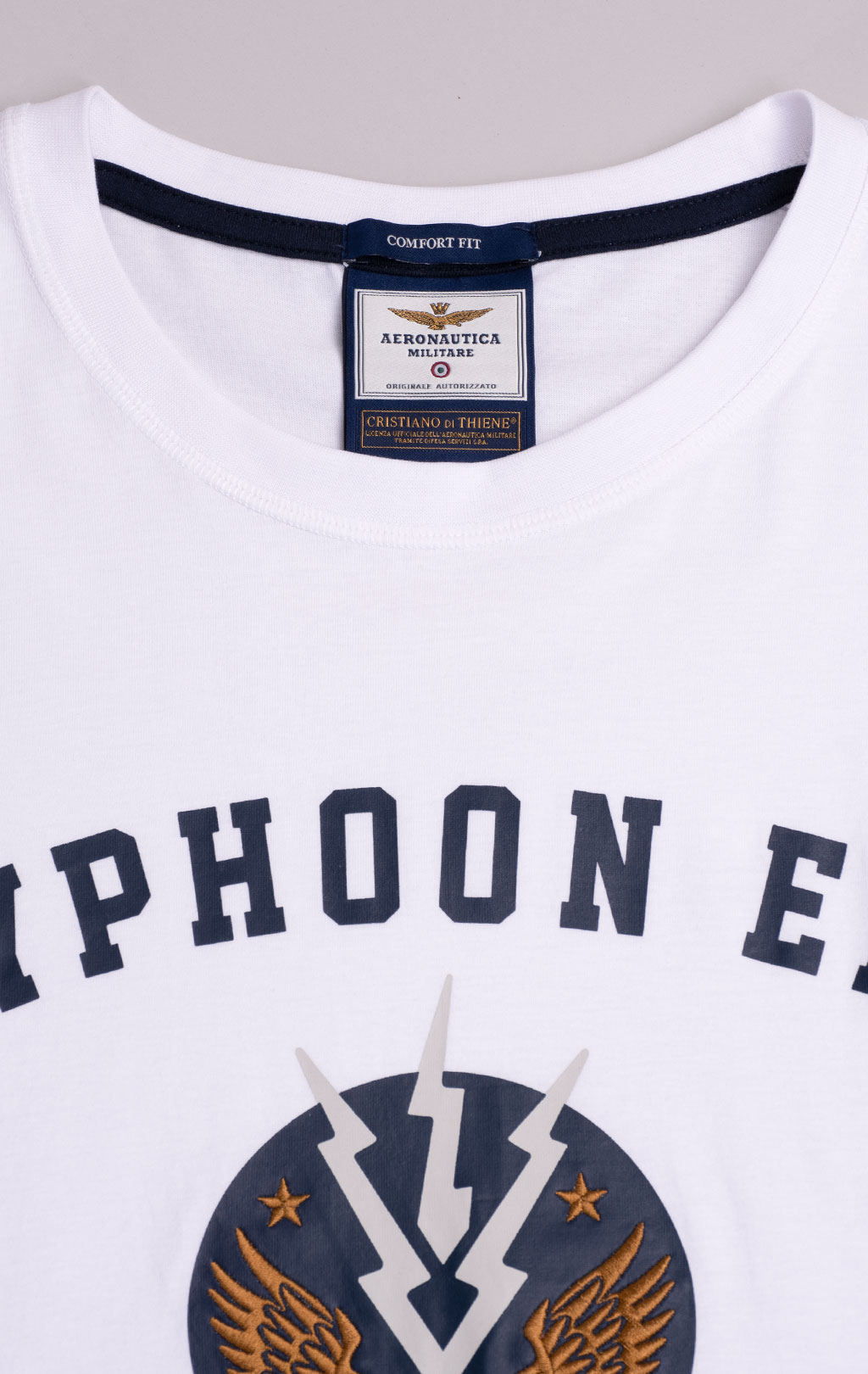 Футболка AERONAUTICA MILITARE SS 26/BD off white (TS 2529) 