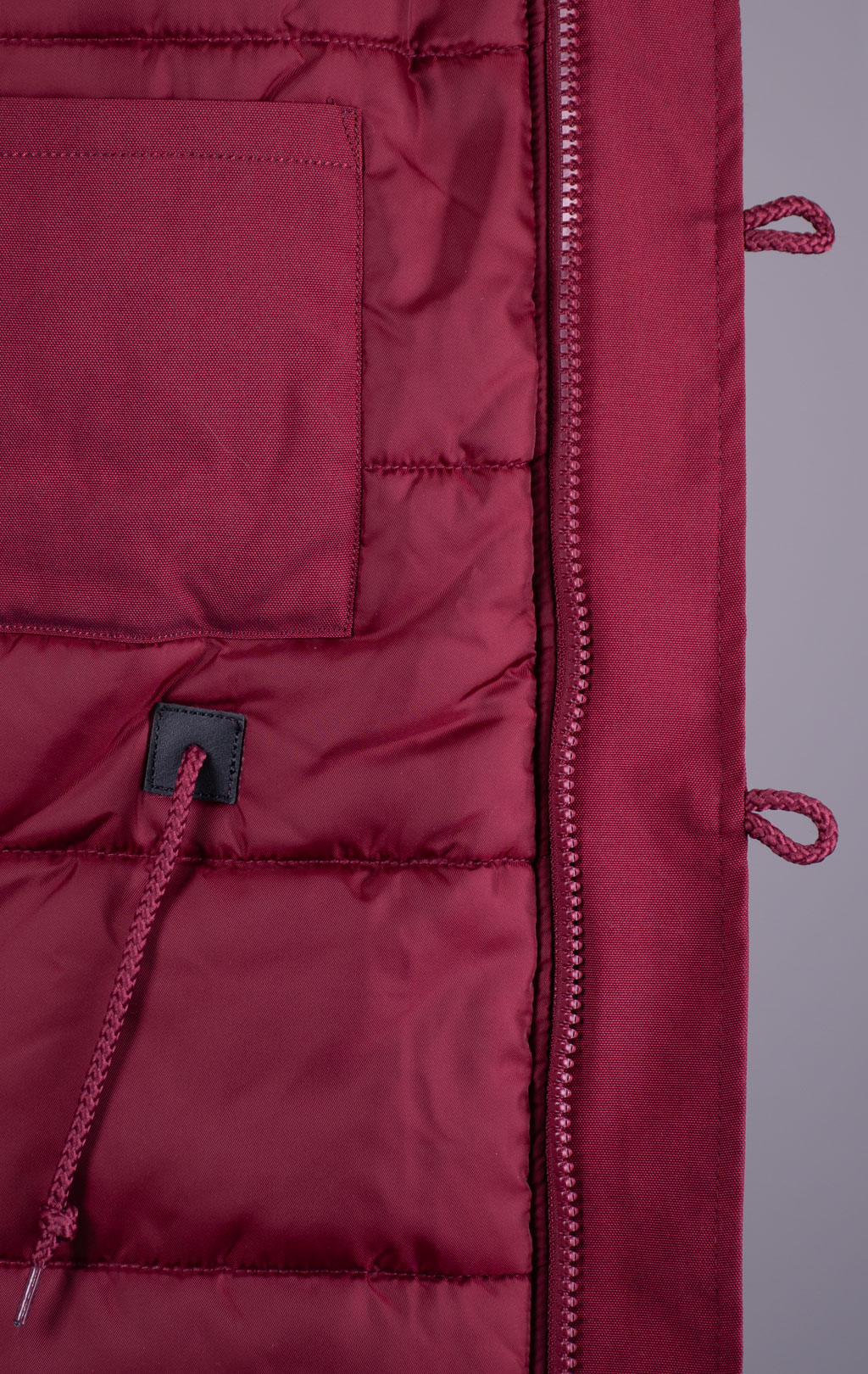 Женская аляска ALPHA INDUSTRIES EXPLORER натур. мех burgundy 