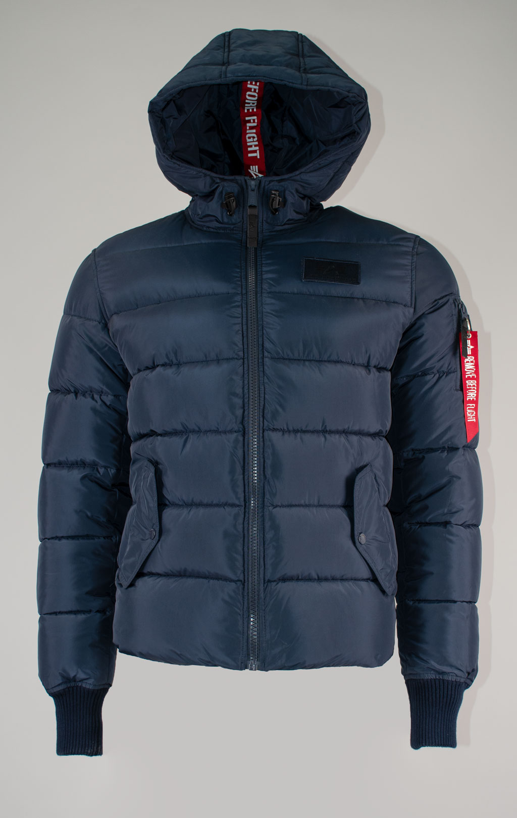 Куртка ALPHA INDUSTRIES HOODED PUFFER ALPHA FD rep. blue 