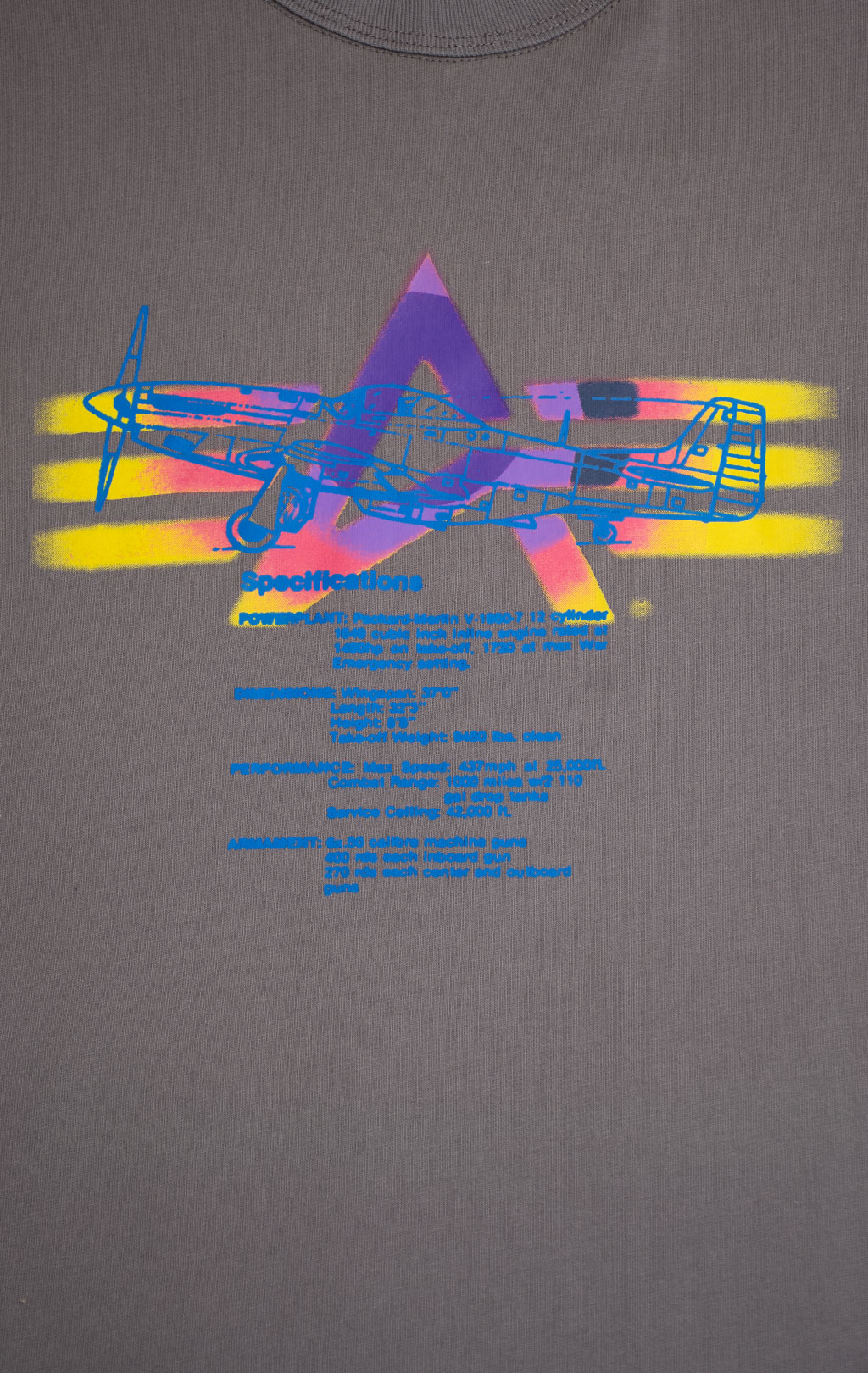 Футболка ALPHA INDUSTRIES ALPHA GRADIENT TEE SS 24 aircraft gray 