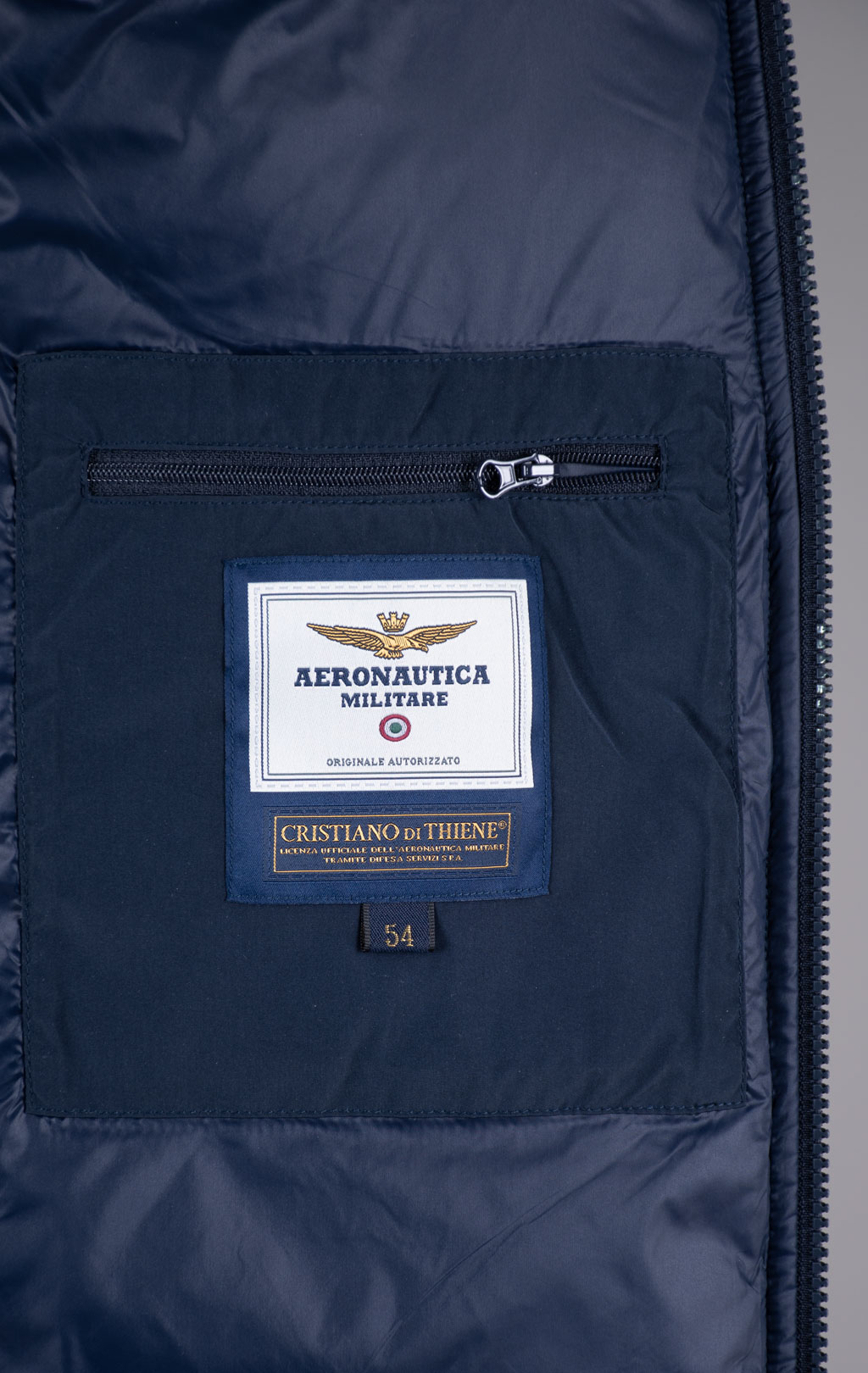 Жилет AERONAUTICA MILITARE big size FW 26/27/CN blue navy (AB 3073) 