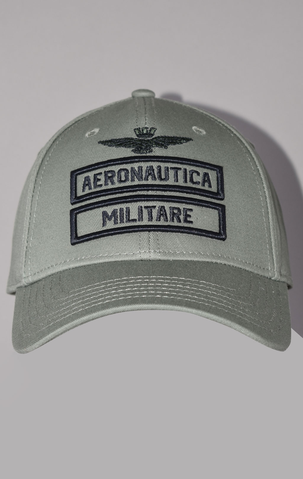 Бейсболка AERONAUTICA MILITARE SS 23/CN verde militare (HA 1126) 