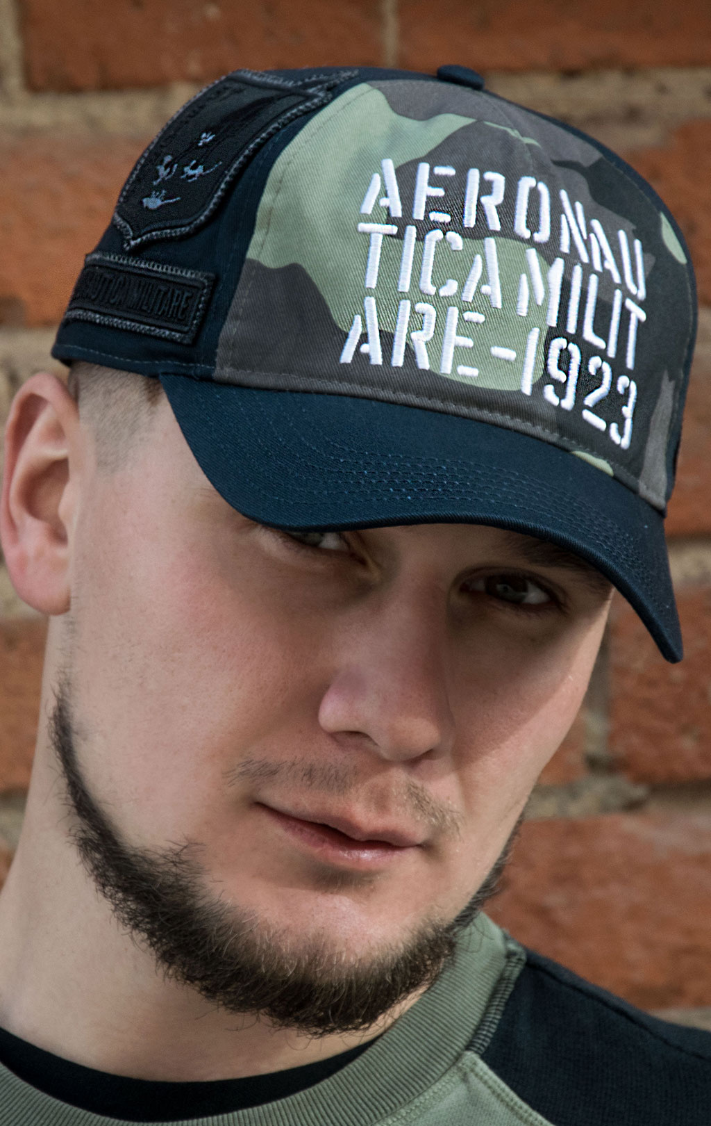 Бейсболка AERONAUTICA MILITARE FW 20/21/CN blue/camouflage (HA 1055)