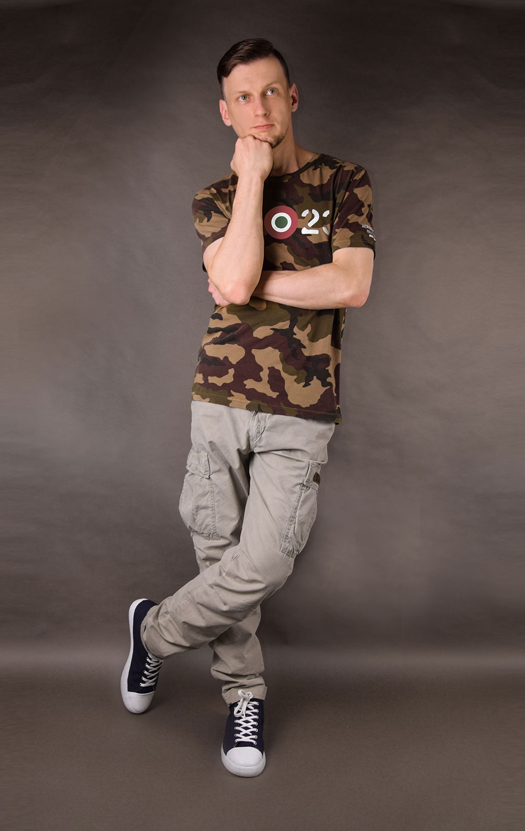 Футболка AERONAUTICA MILITARE SS19 camouflage verde (TS 1604)