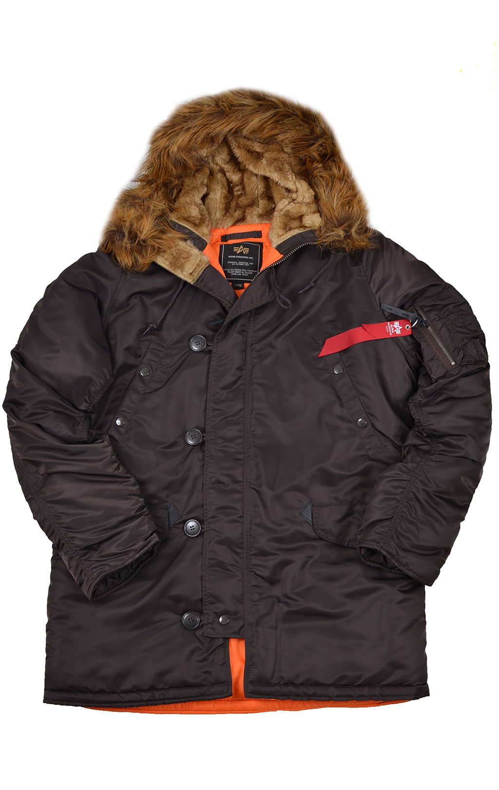 Аляска ALPHA INDUSTRIES VF 59 big size N-3B deep brown 