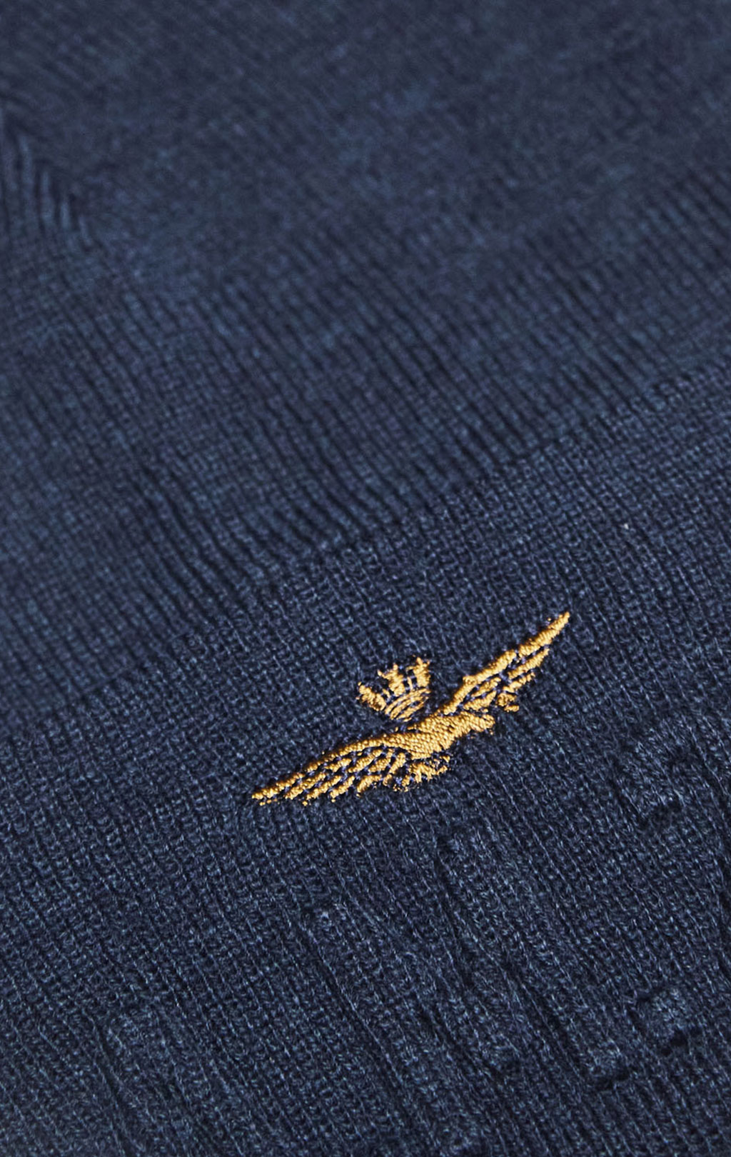 Шапка вязаная AERONAUTICA MILITARE FW 26/27/CN blue navy (CU 0099) 