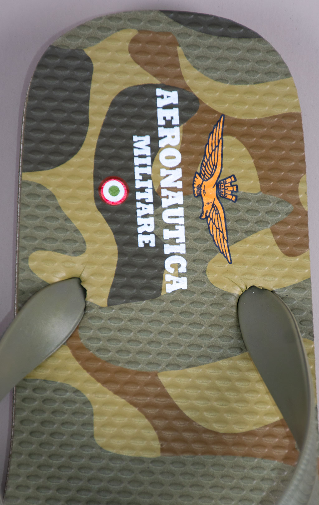 Шлёпанцы AERONAUTICA MILITARE (SC 0243) SS 26/CN camouflage verde 