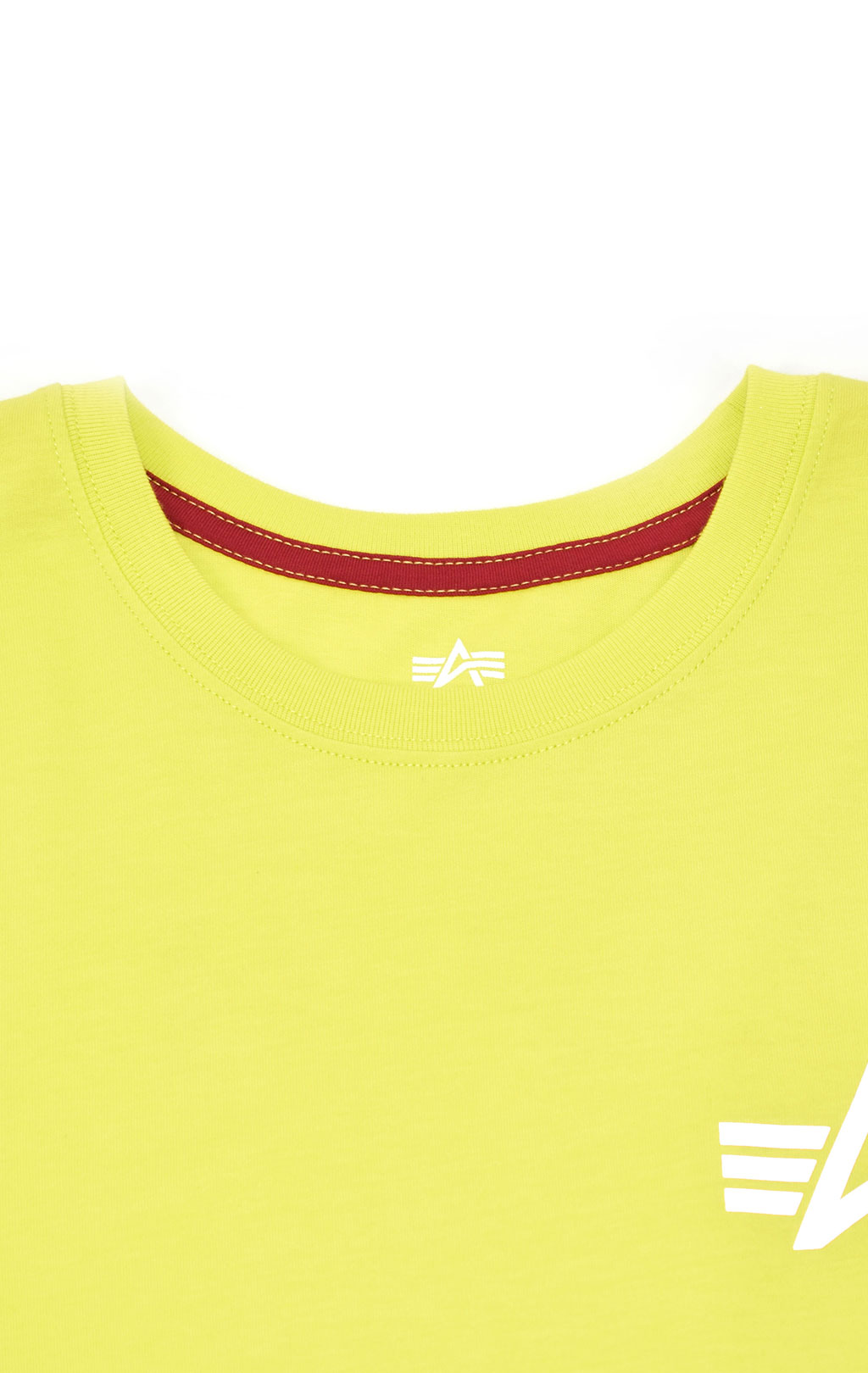 Футболка ALPHA INDUSTRIES REFLECTIVE SMALL LOGO neon yellow 