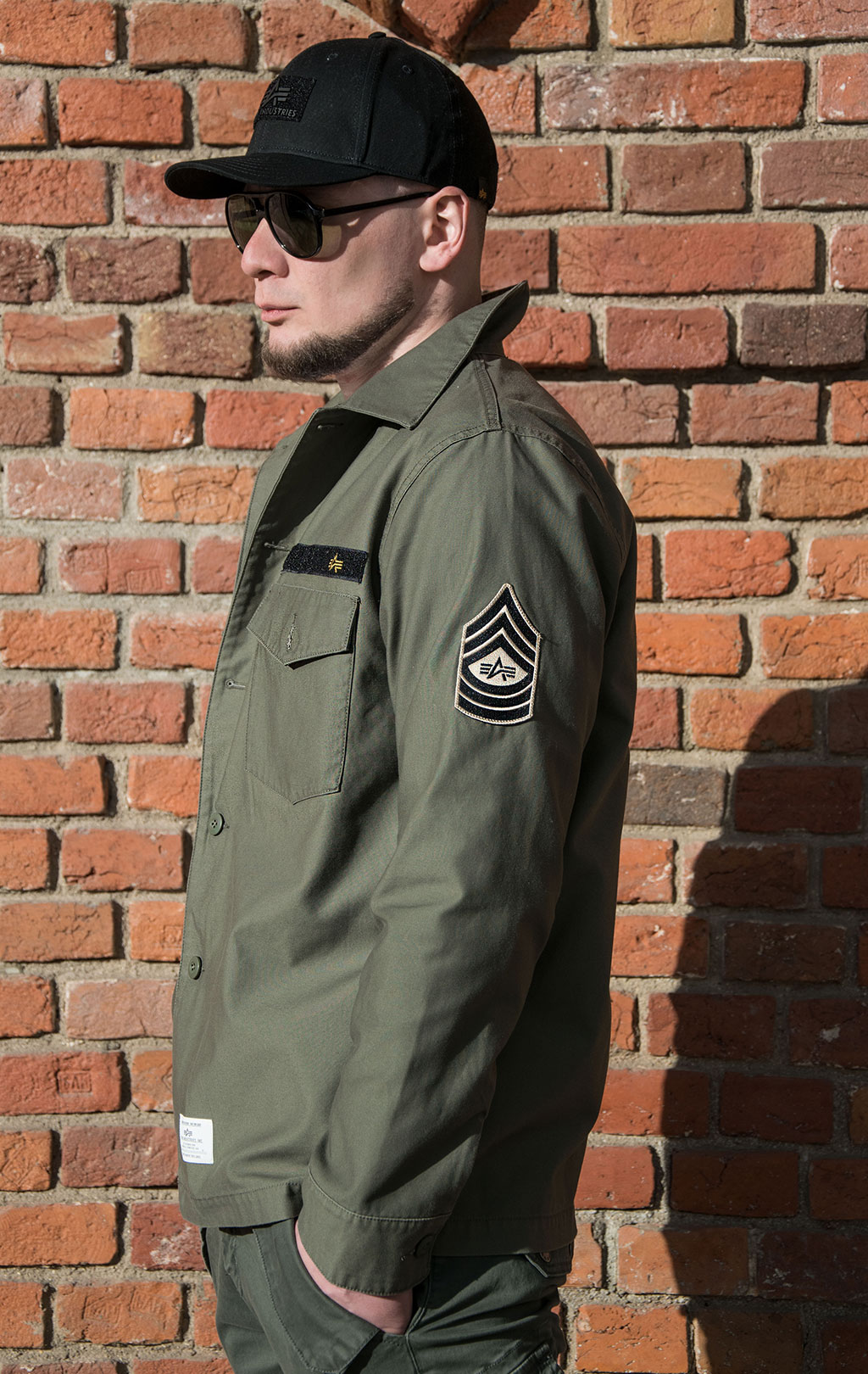 Ветровка ALPHA INDUSTRIES DECO FATIGUE SHIRT JACKET SS 22 m M-65 olive 