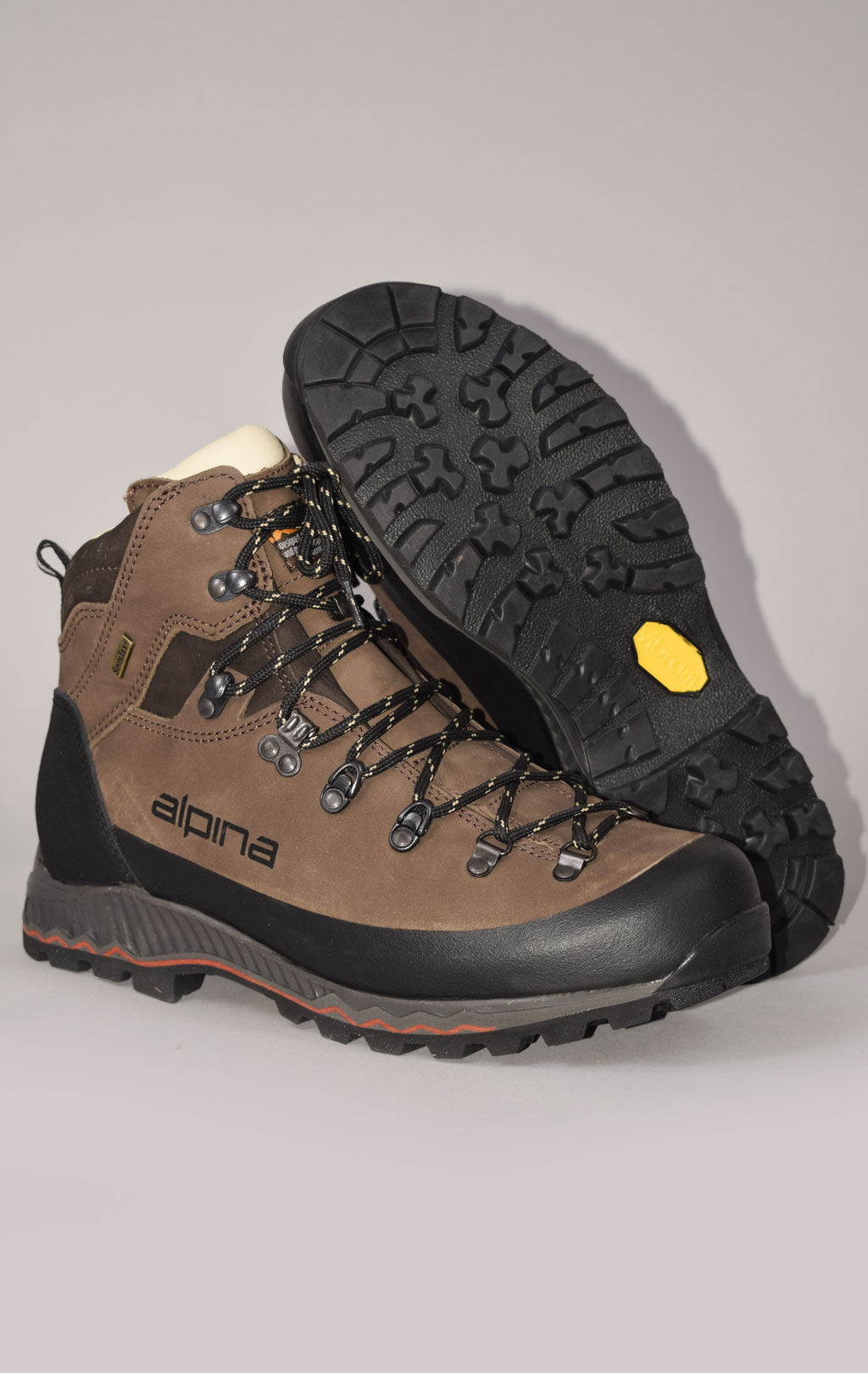 Ботинки- треккинговые ALPINA Gore-Tex (Sympatex) NEPAL brown 