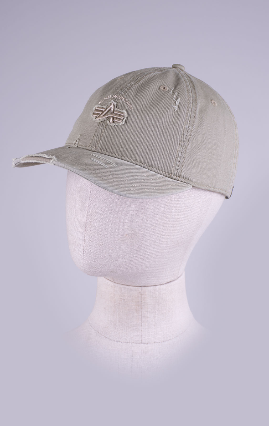 Бейсболка ALPHA INDUSTRIES ACID LOGO CAP organic beige 
