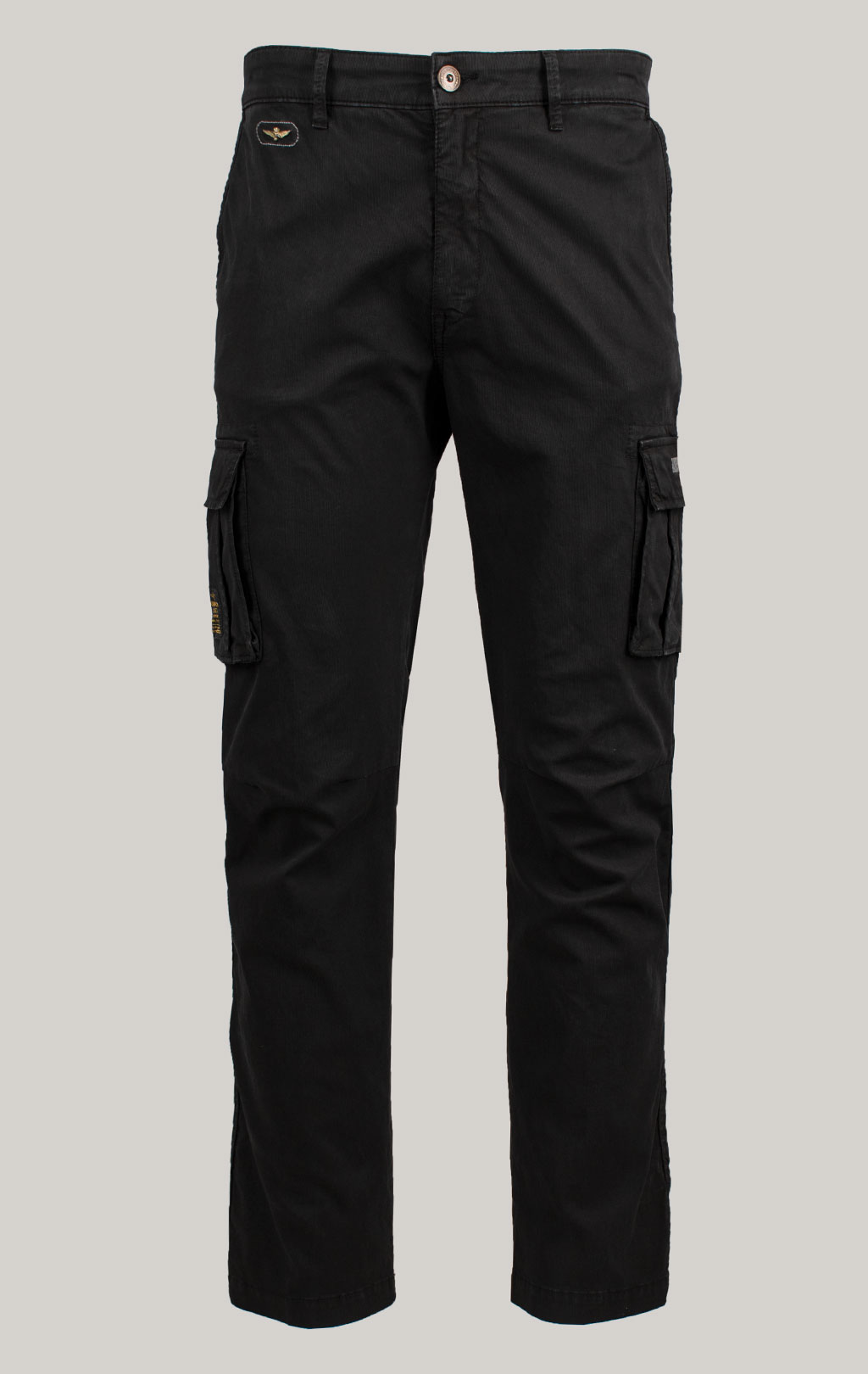 Брюки-карго AERONAUTICA MILITARE плотные FW 25/26/AL jet black (PA 1329) 
