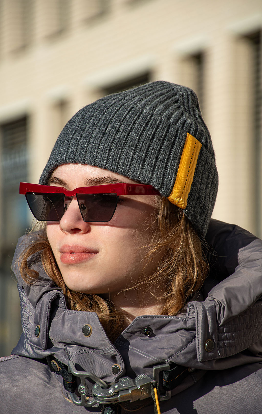Шапка вязаная PARAJUMPERS NEST HAT FW 25/26 phantom 