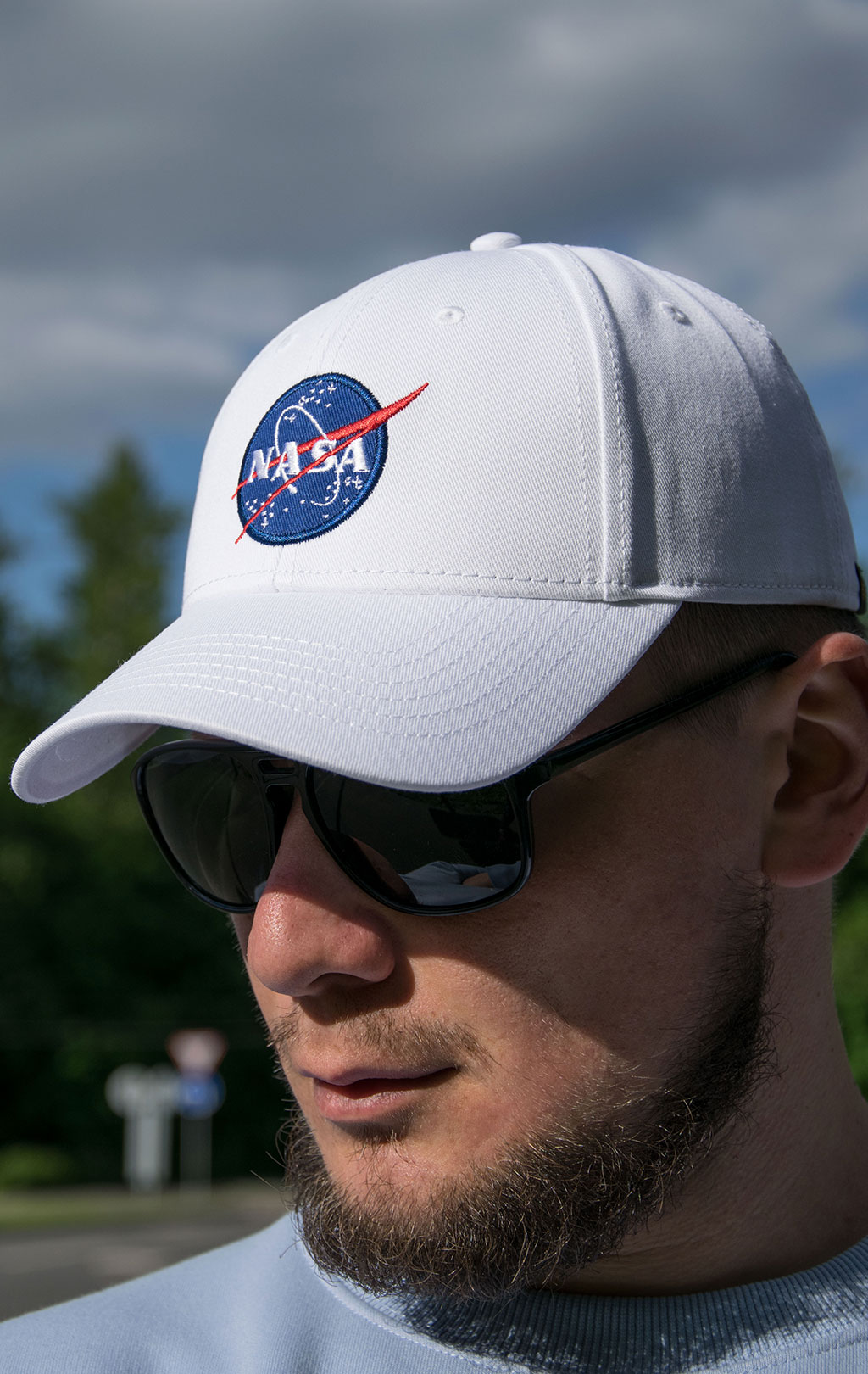 Бейсболка ALPHA INDUSTRIES NASA CAP white 