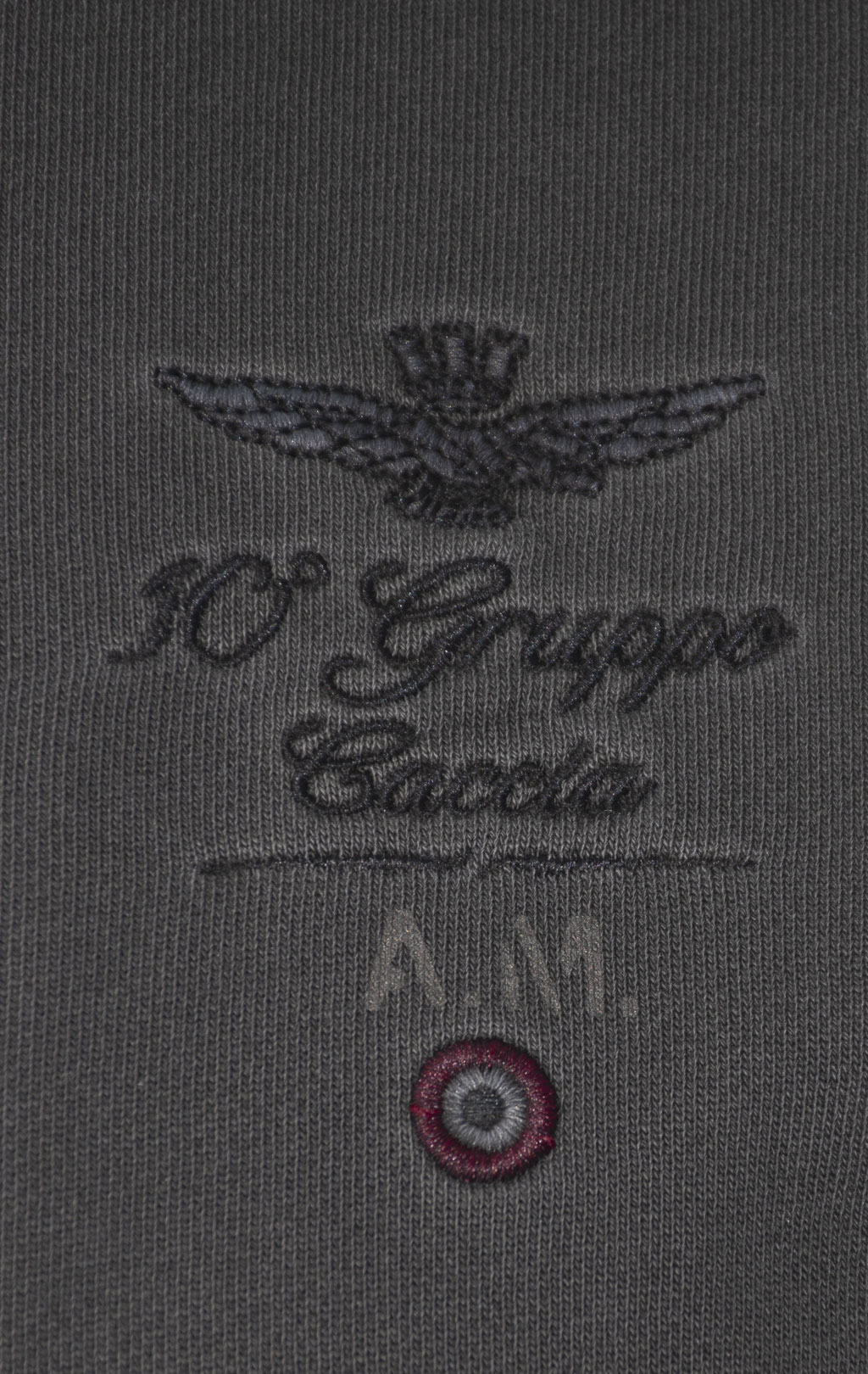 Олимпийка AERONAUTICA MILITARE FW 24/25/TR black washed (FE 1941) 