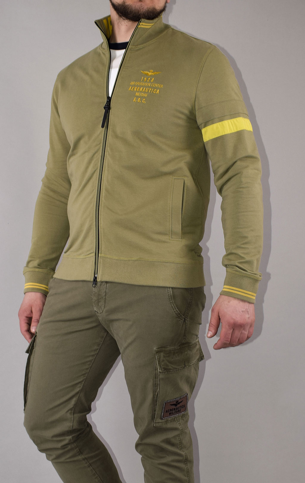 Олимпийка AERONAUTICA MILITARE SS 21/TR green (FE 1571) 