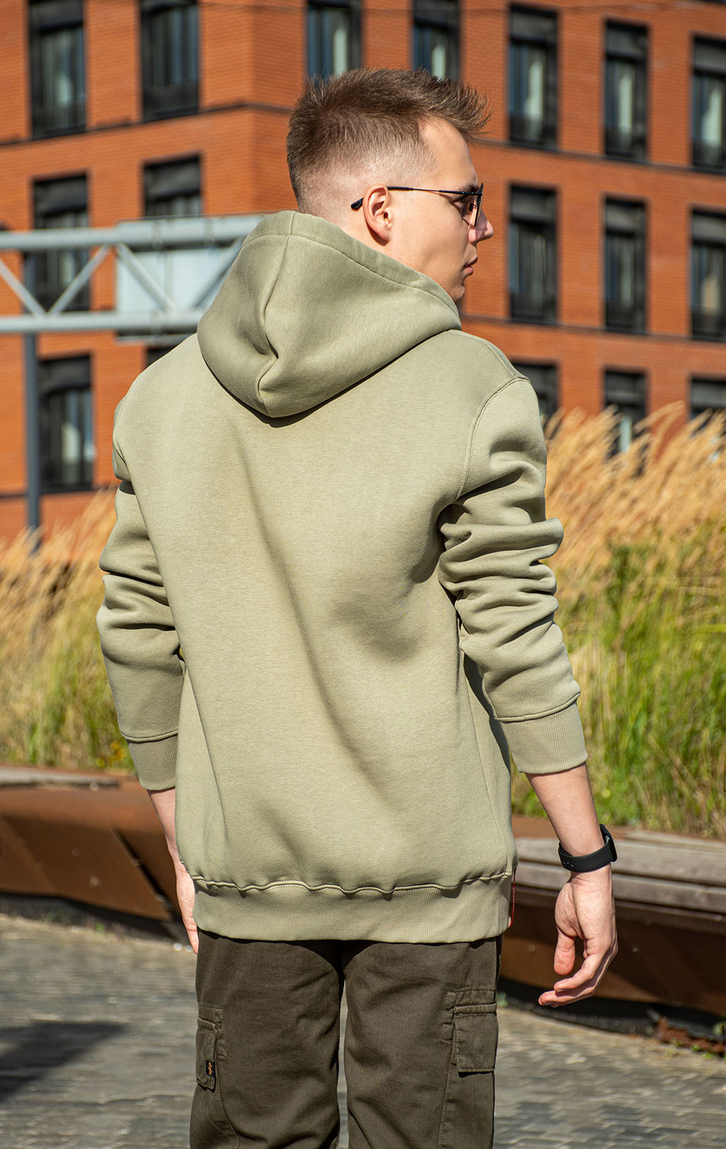 Толстовка ALPHA INDUSTRIES BASIC ZIP HOODY olive 