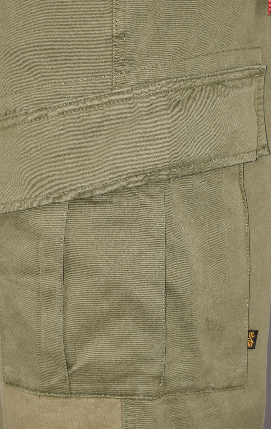 Брюки-карго ALPHA INDUSTRIES ACU PANT плотные dark olive 