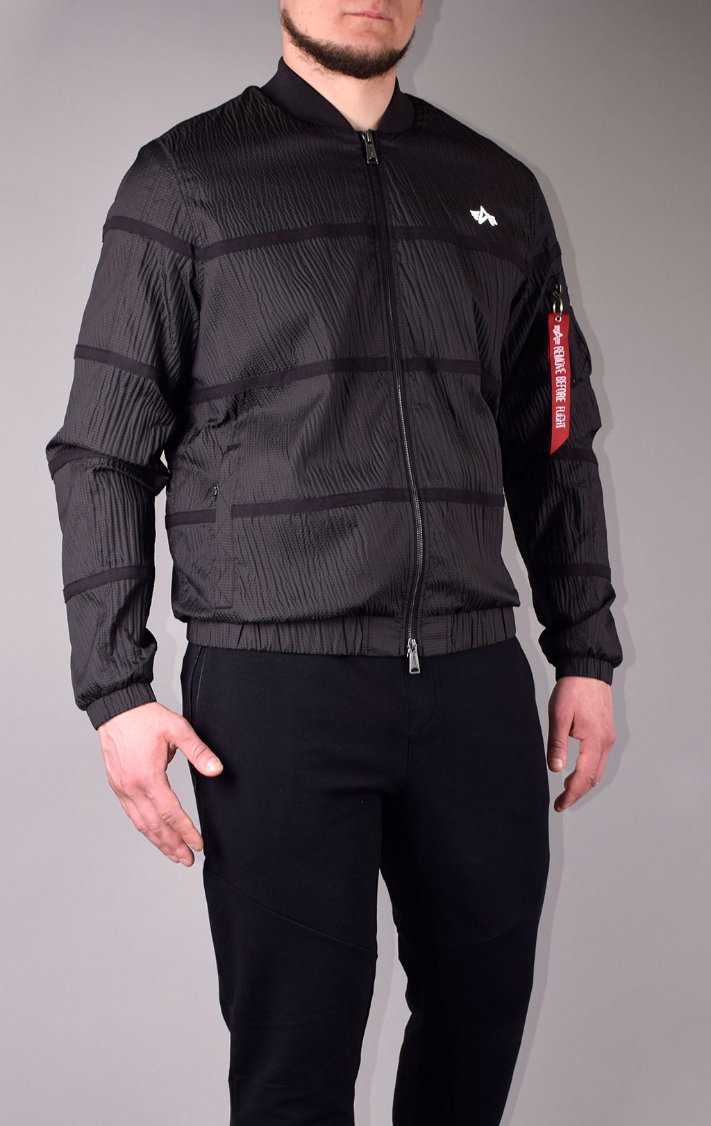 Ветровка ALPHA INDUSTRIES PARACHUTE UTILITY original fit black 