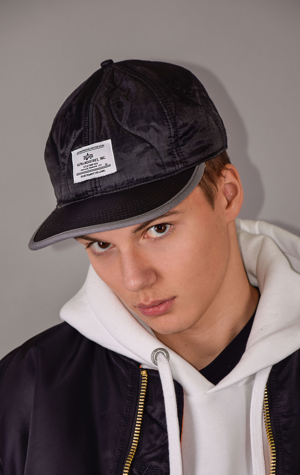 Бейсболка ALPHA INDUSTRIES QUILTED CAP FW 22/23 black 