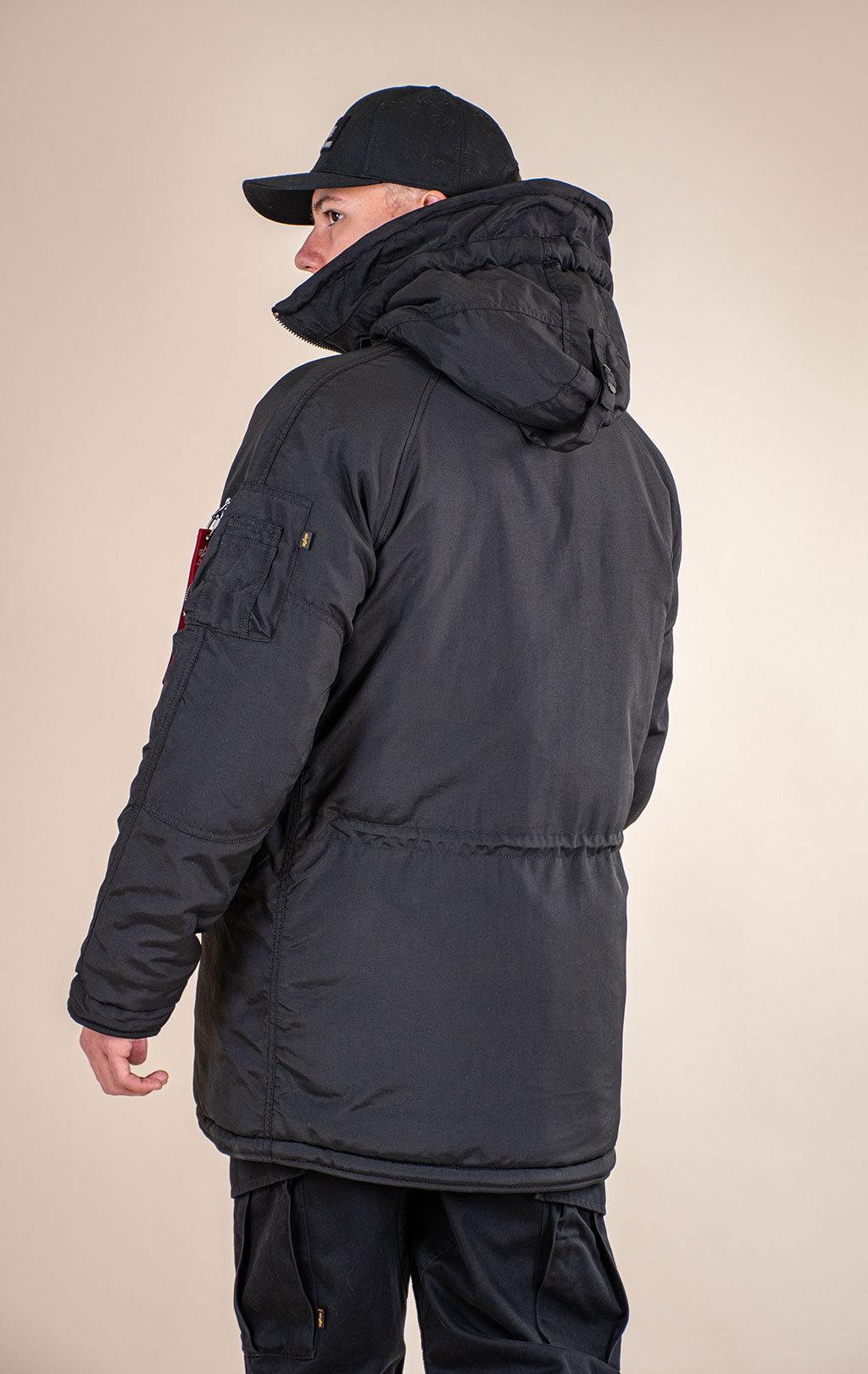 Аляска ALPHA INDUSTRIES N-3B REGULAR FIT PARKA (ALTITUDE) FW 26/27 black 