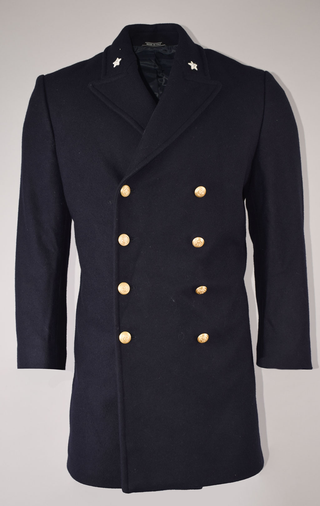 Бушлат морской BIANKO LEONARDO PEACOAT шерсть black Италия