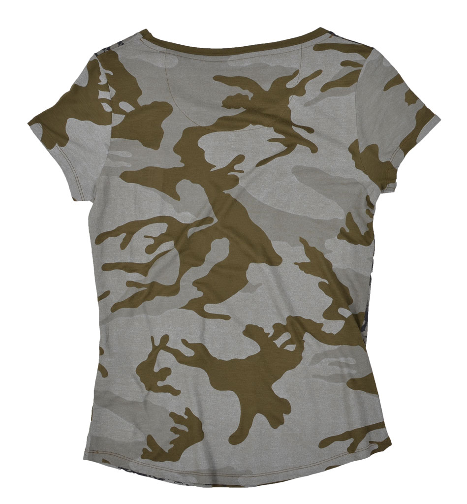 Женская футболка AERONAUTICA MILITARE camo (TS 1214)