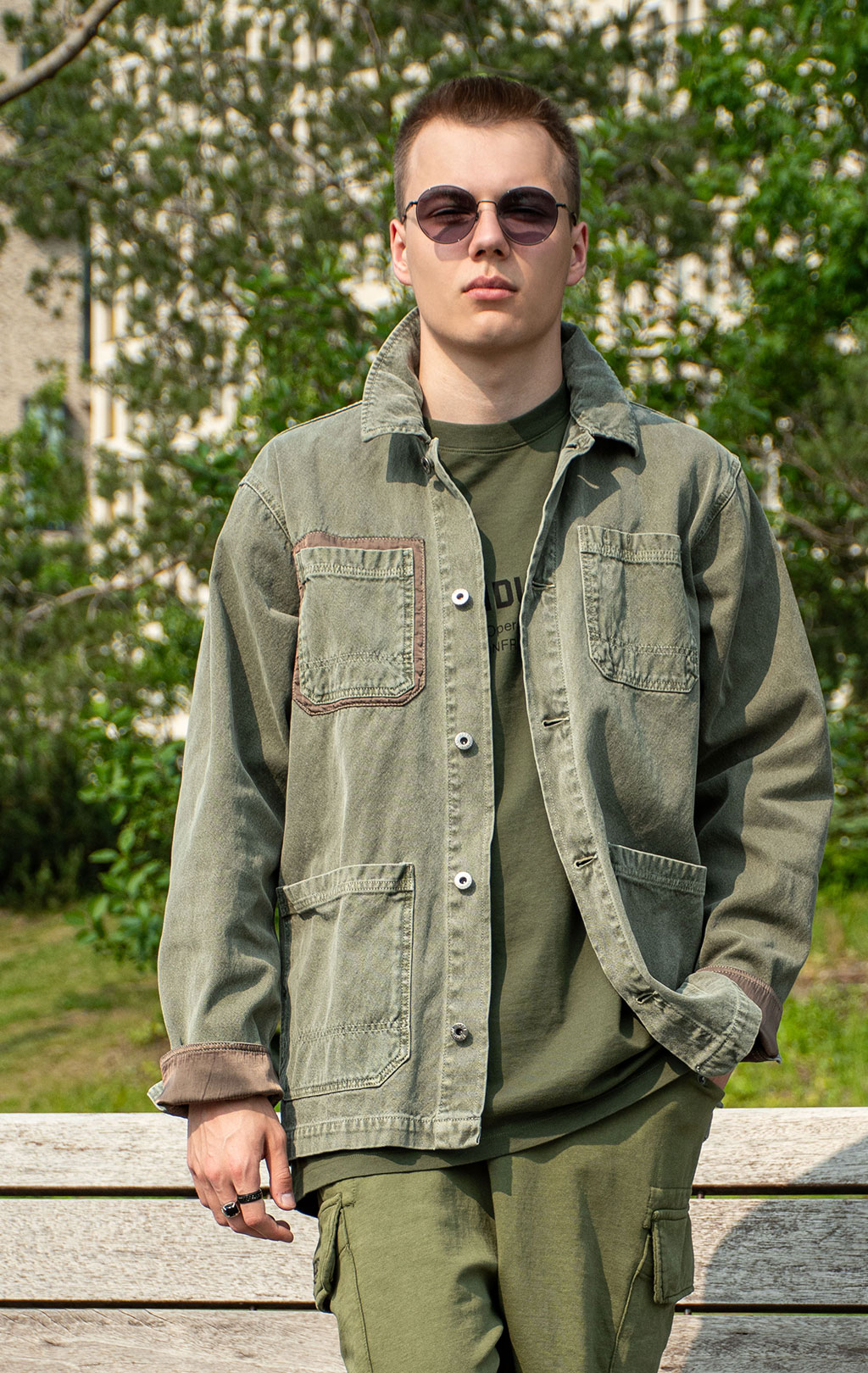 Ветровка ALPHA INDUSTRIES CTN CHORE COAT SS 26 OG-107 green 