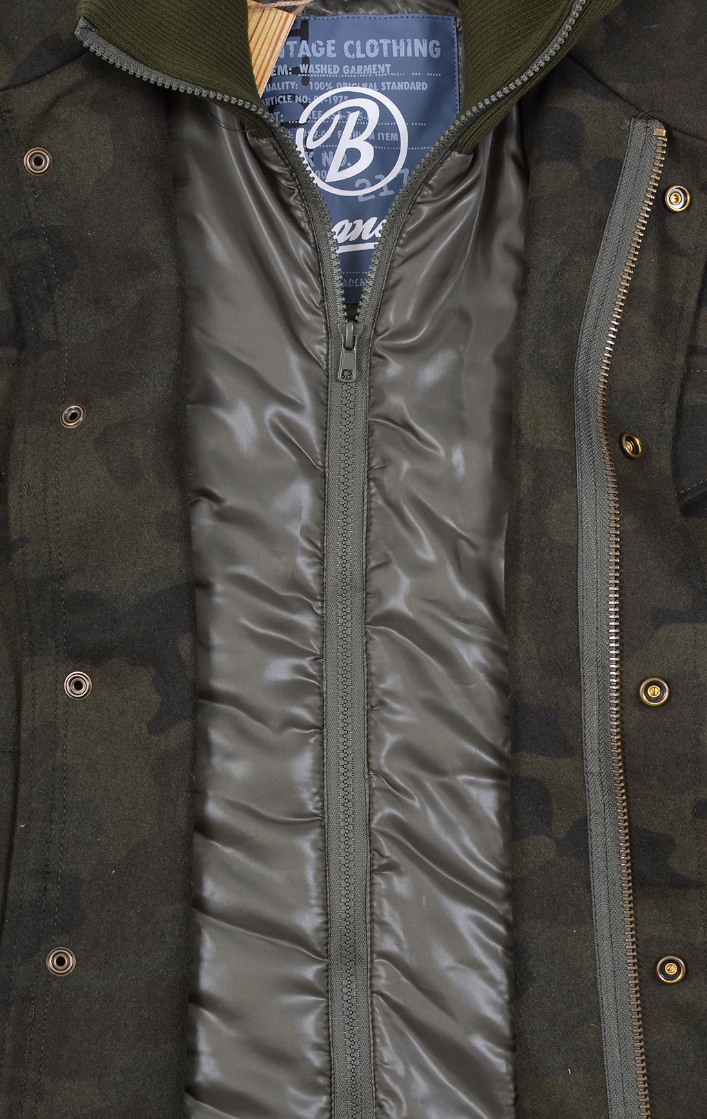 Куртка BRANDIT M-65 Voyager Wool camo woodland 