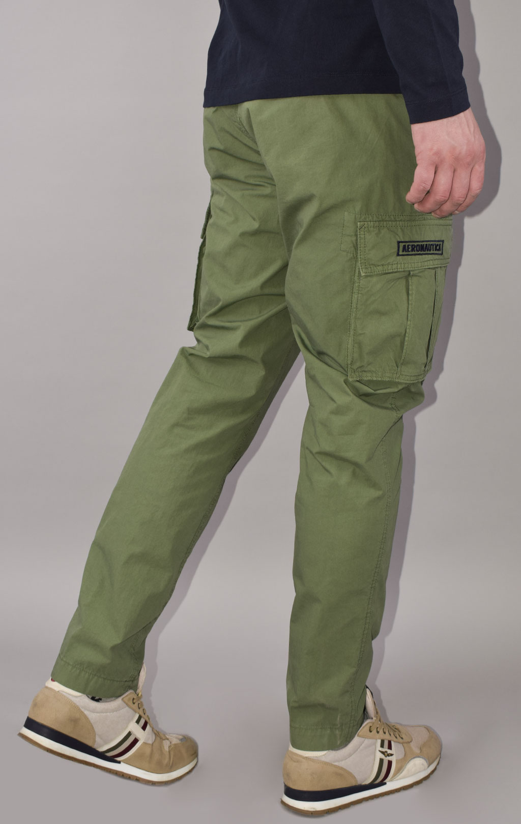 Брюки-карго AERONAUTICA MILITARE big size SS 23/AL verde militare (PA 1515) 