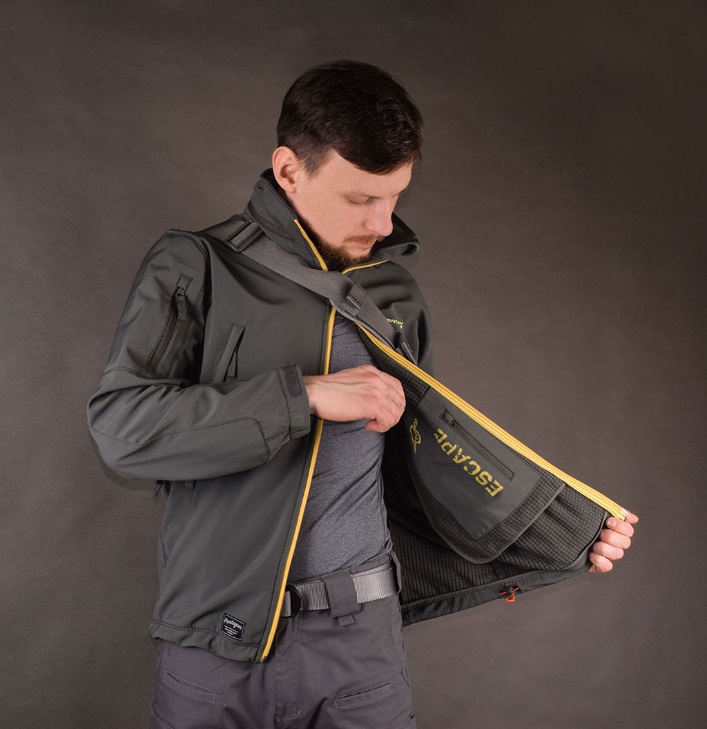 Куртка тактическая softshell Pentagon мембрана ARTAXES ESCAPE Soft Shell grindle grey 08035 