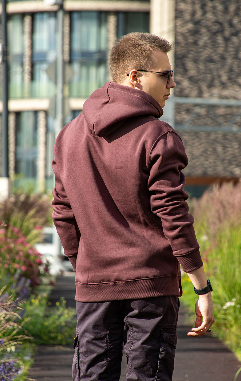 Толстовка ALPHA INDUSTRIES BASIC HOODY deep maroon 