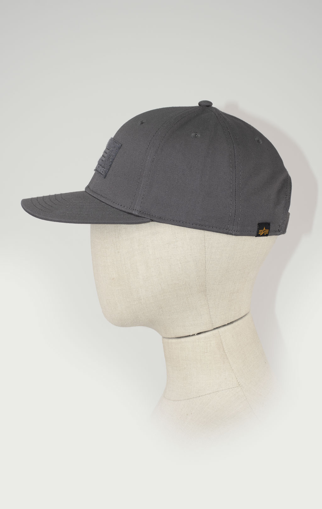 Бейсболка ALPHA INDUSTRIES VELCRO CAP vintage grey 