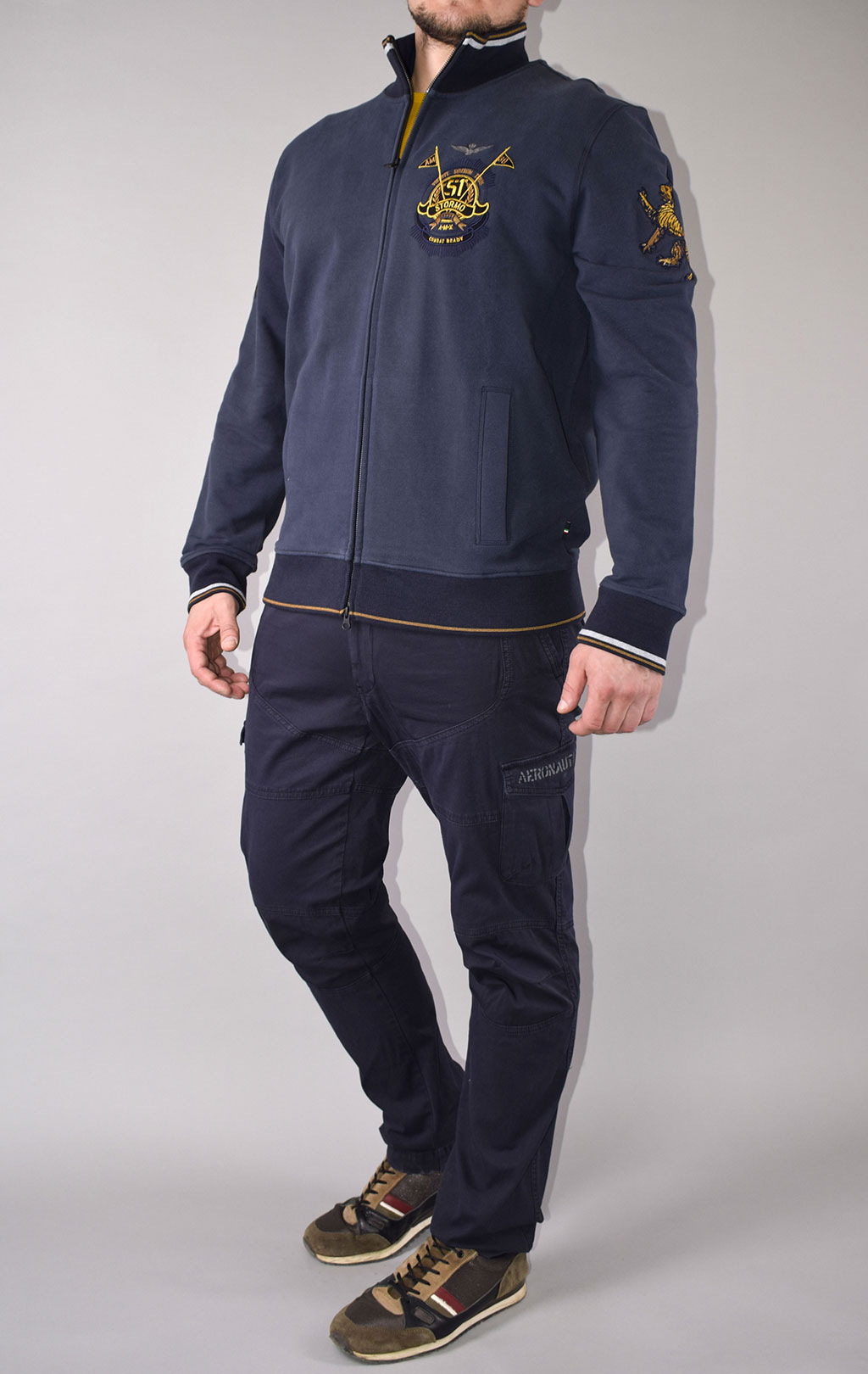 Толстовка AERONAUTICA MILITARE FW 20/21/TR blue navy (FE 1525) 