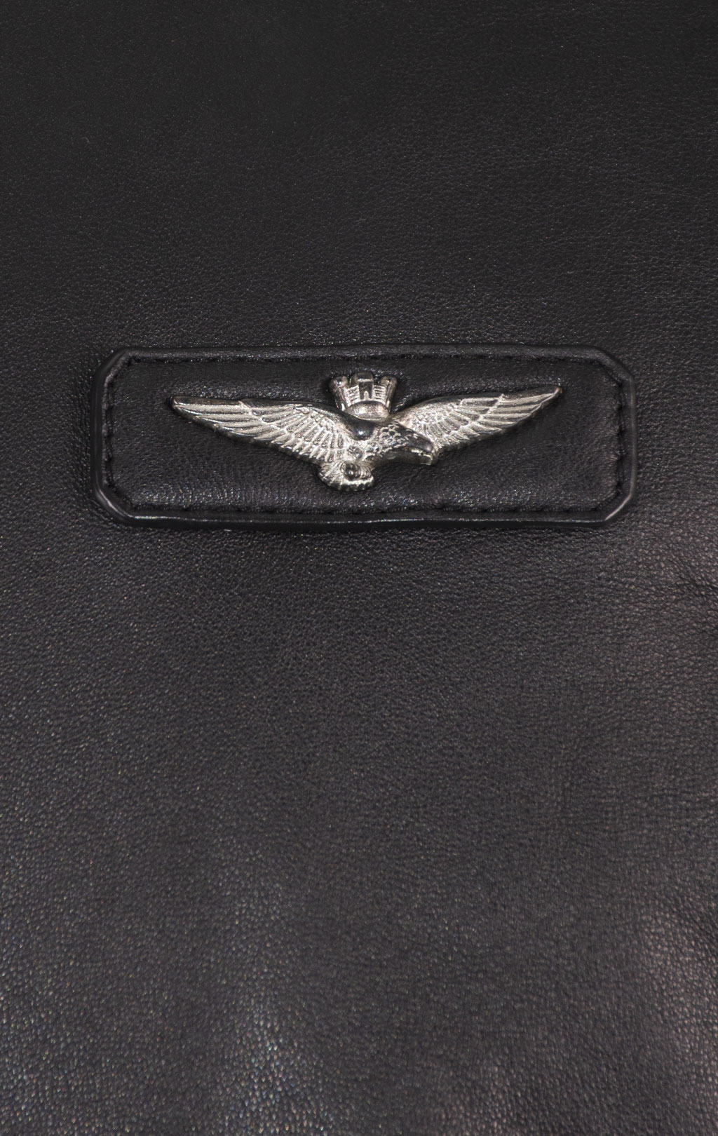 Куртка-бомбер AERONAUTICA MILITARE кожа FW 24/25/IN nero (PN 951) 