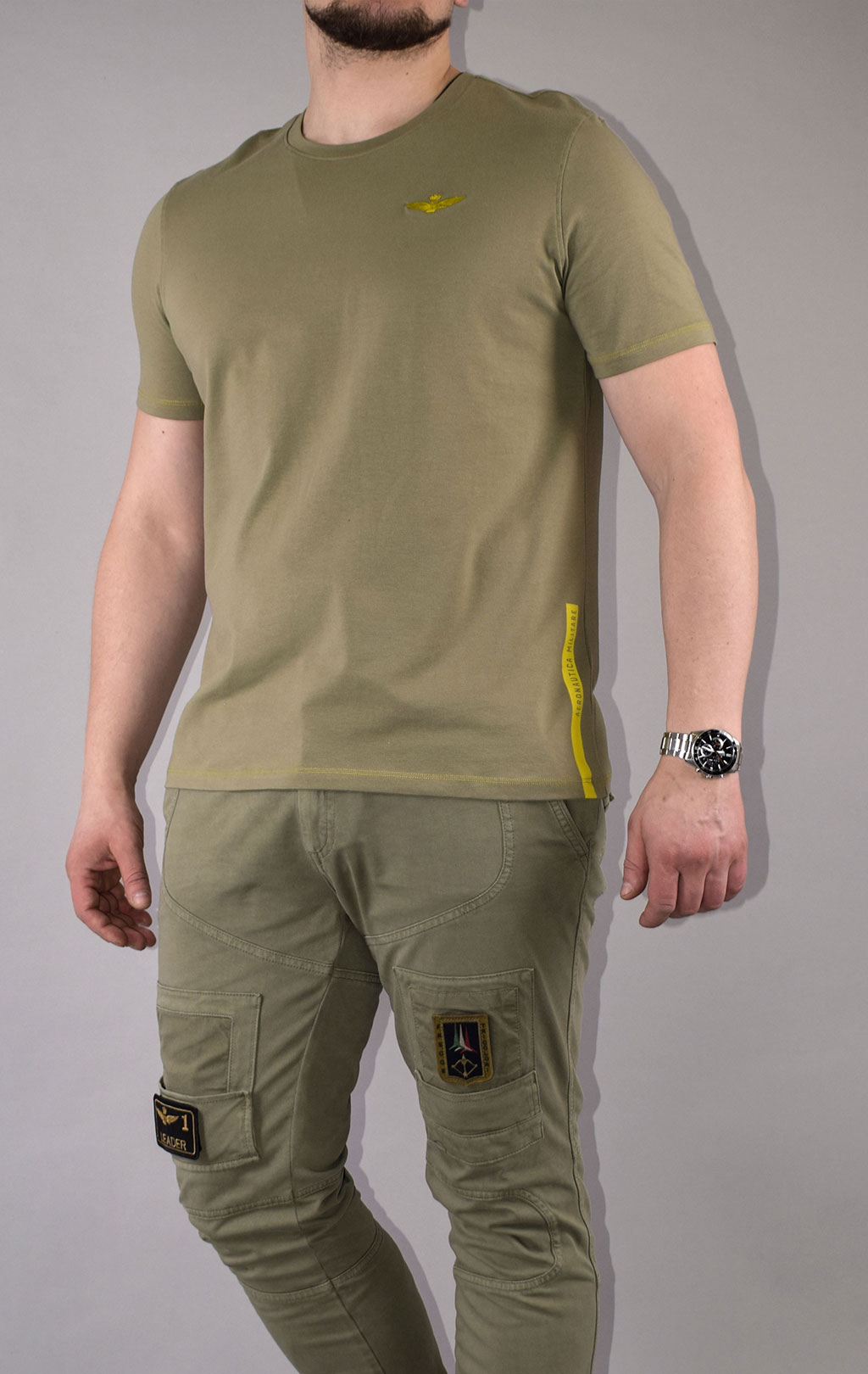 Футболка AERONAUTICA MILITARE SS 21/TR green (TS 1819) 