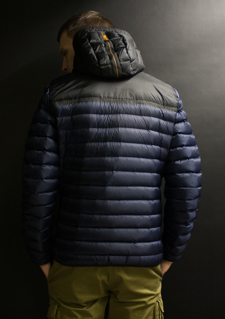 Куртка-пуховик лёгкая PARAJUMPERS HAE с капюшоном ink blue 