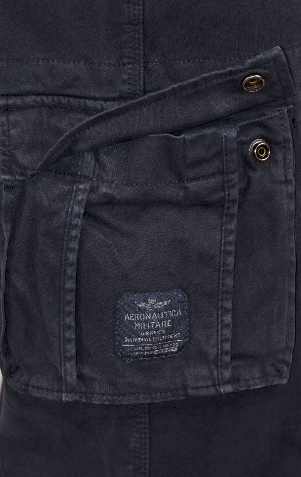 Брюки-карго AERONAUTICA MILITARE big size плотные FW 24/25/AL dark blue (PA 1329) 