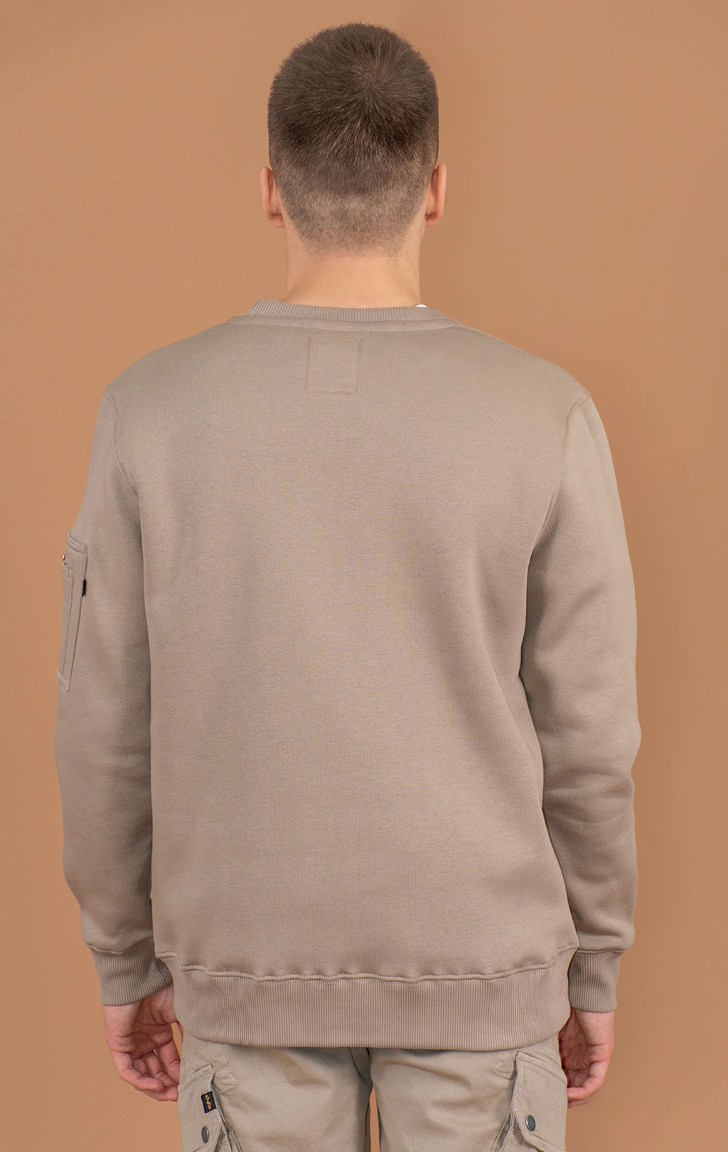 Свитшот ALPHA INDUSTRIES EMB SWEATER vintage sand 