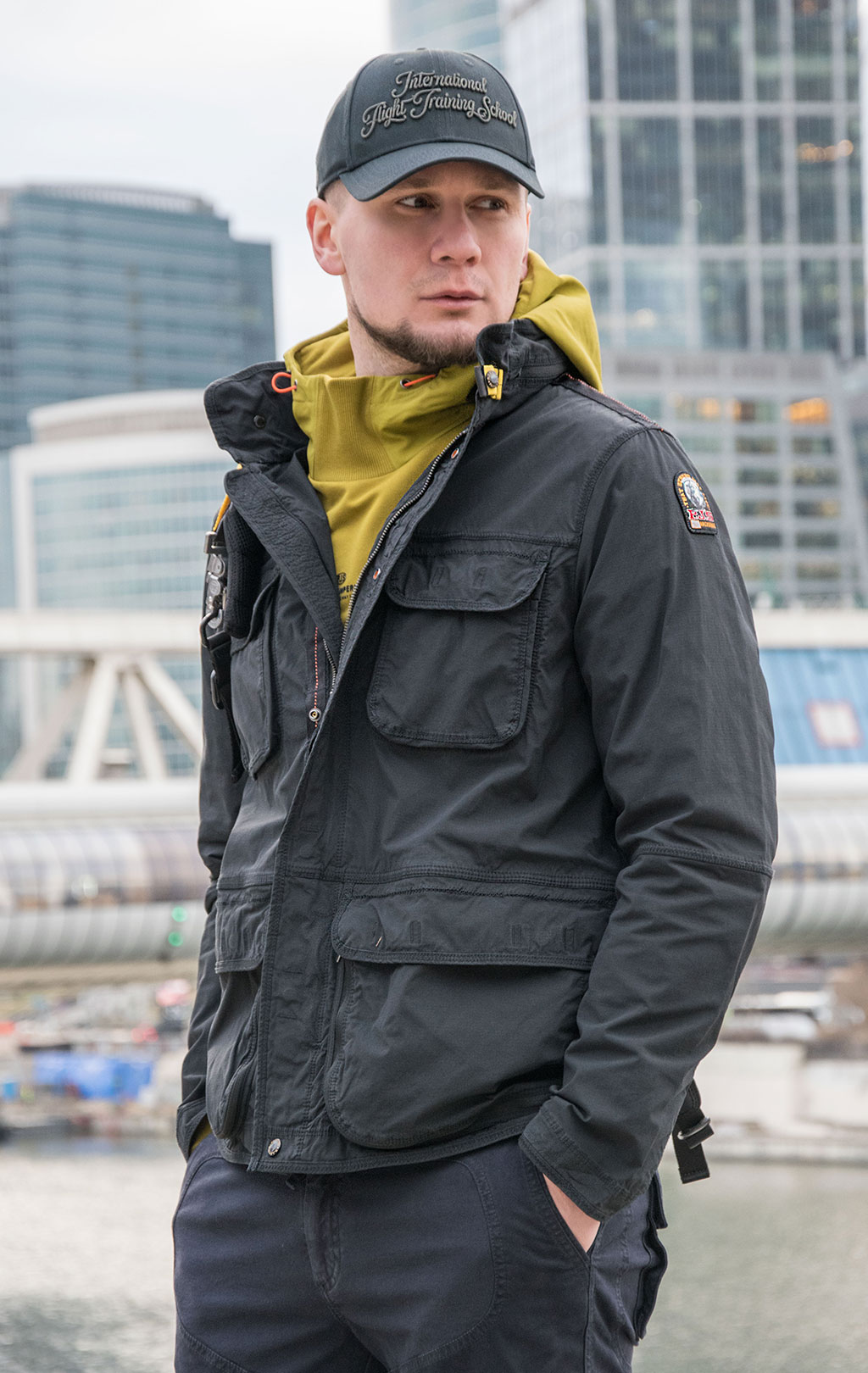 Ветровка PARAJUMPERS DESERT M-65 SS 23 black 