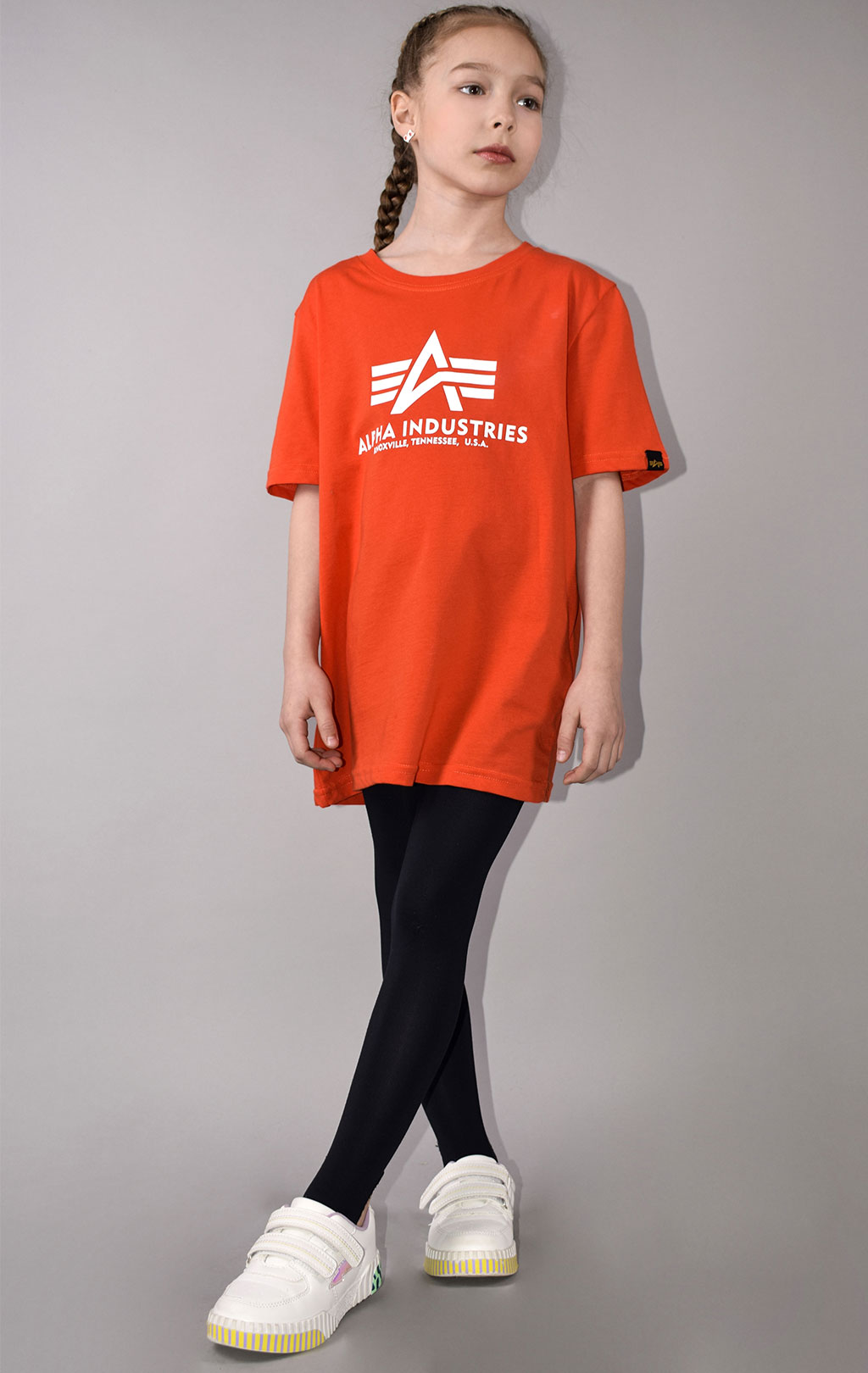 Детская футболка ALPHA INDUSTRIES BASIC T atomic red 