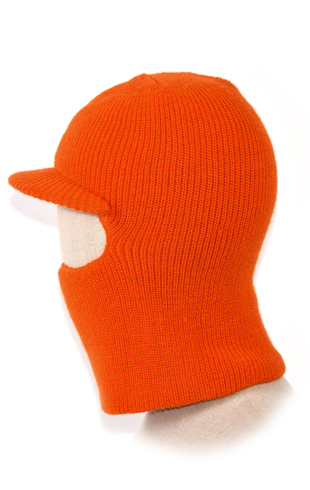 Маска-шапка вязаная с козырьком orange 