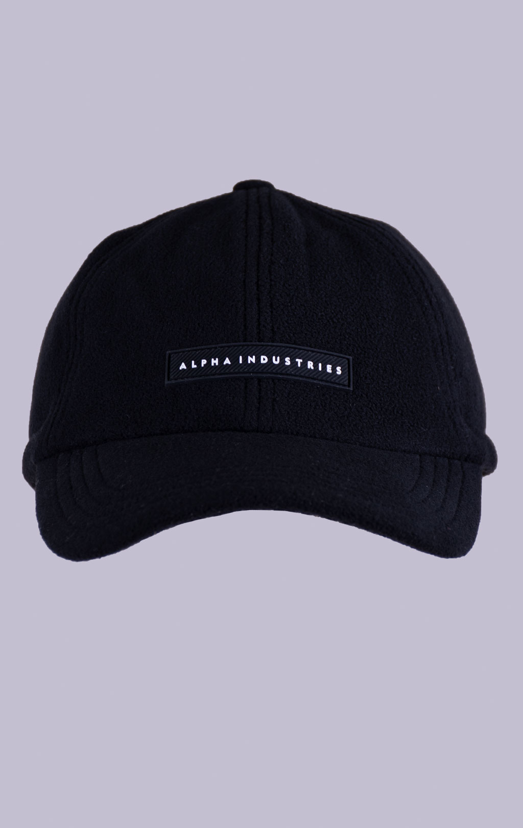 Бейсболка ALPHA INDUSTRIES SNOW CAP RUBBER LOGO black 