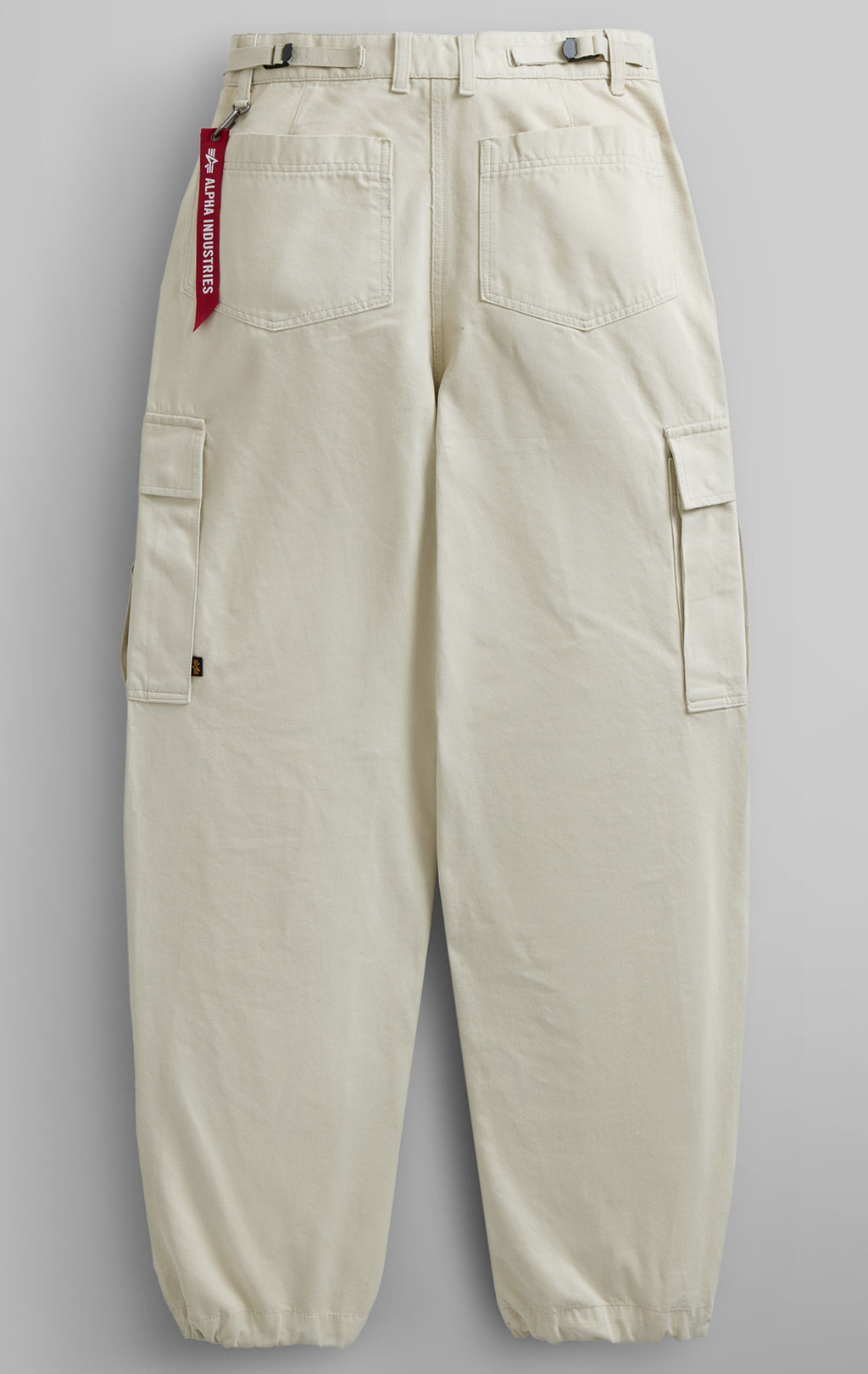 Женские брюки-карго парашюты ALPHA INDUSTRIES M-65 PANT плотные SS 24 m limestone 