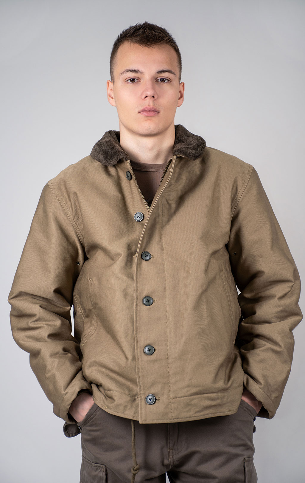 Куртка ALPHA INDUSTRIES 1940s DECK JACKET N-1 FW 24/25 khaki 