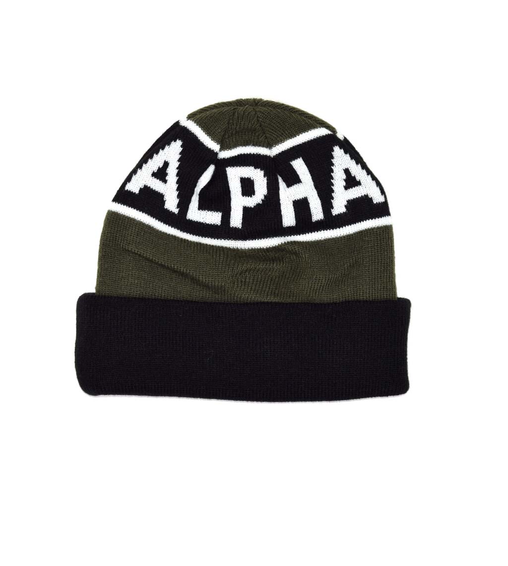 Шапка ALPHA INDUSTRIES BEANIES dark green 