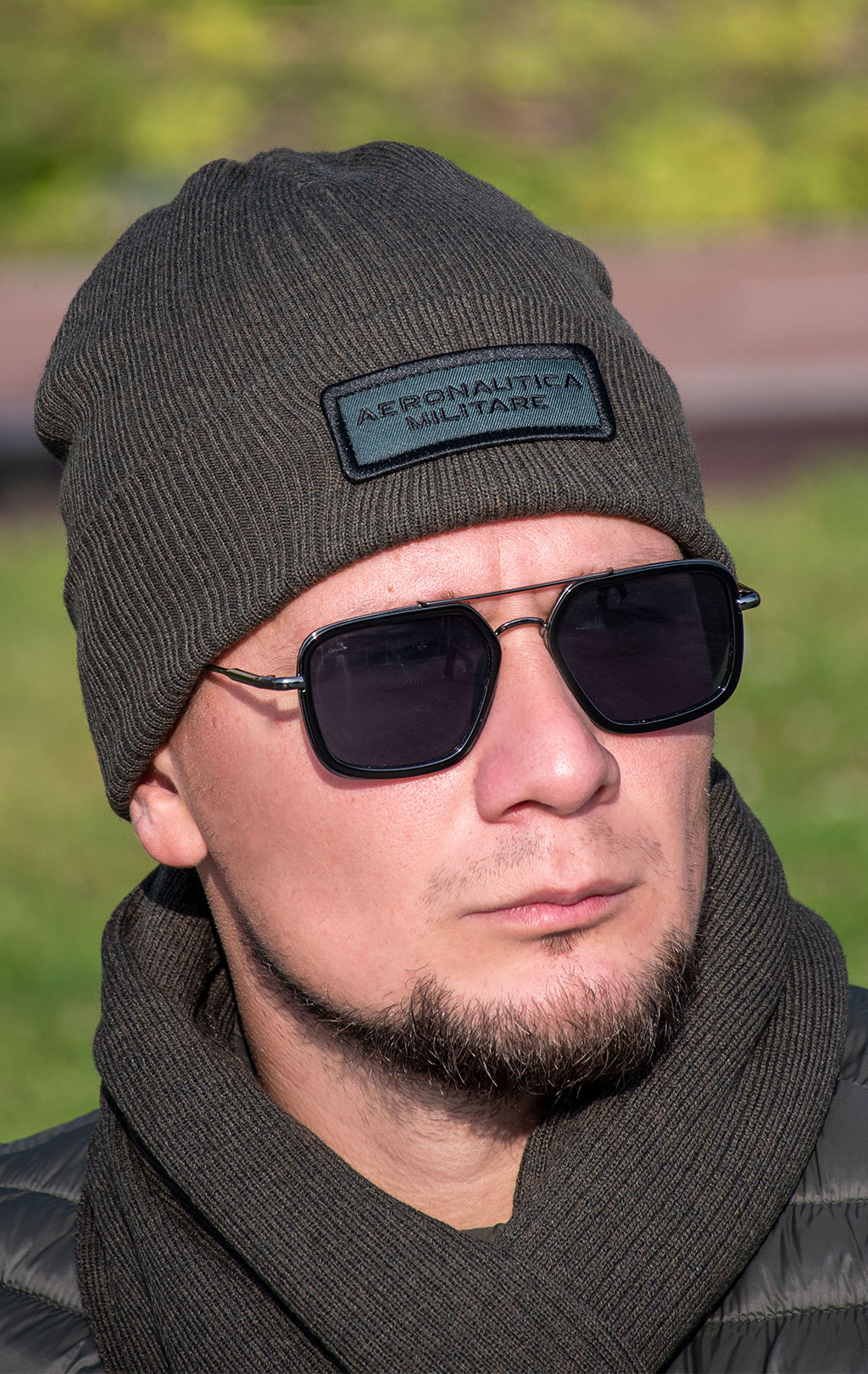Шапка вязаная AERONAUTICA MILITARE FW 24/25/CN dark musk (CU 071) 