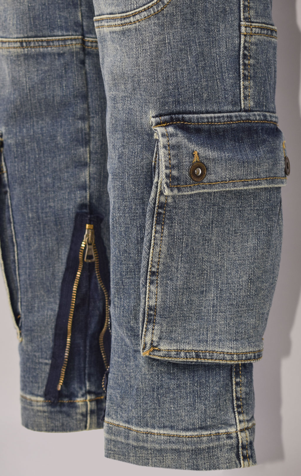 Джинсы-карго AERONAUTICA MILITARE ANTI-G плотные FW 23/24/AL denim wash (PA 939) 