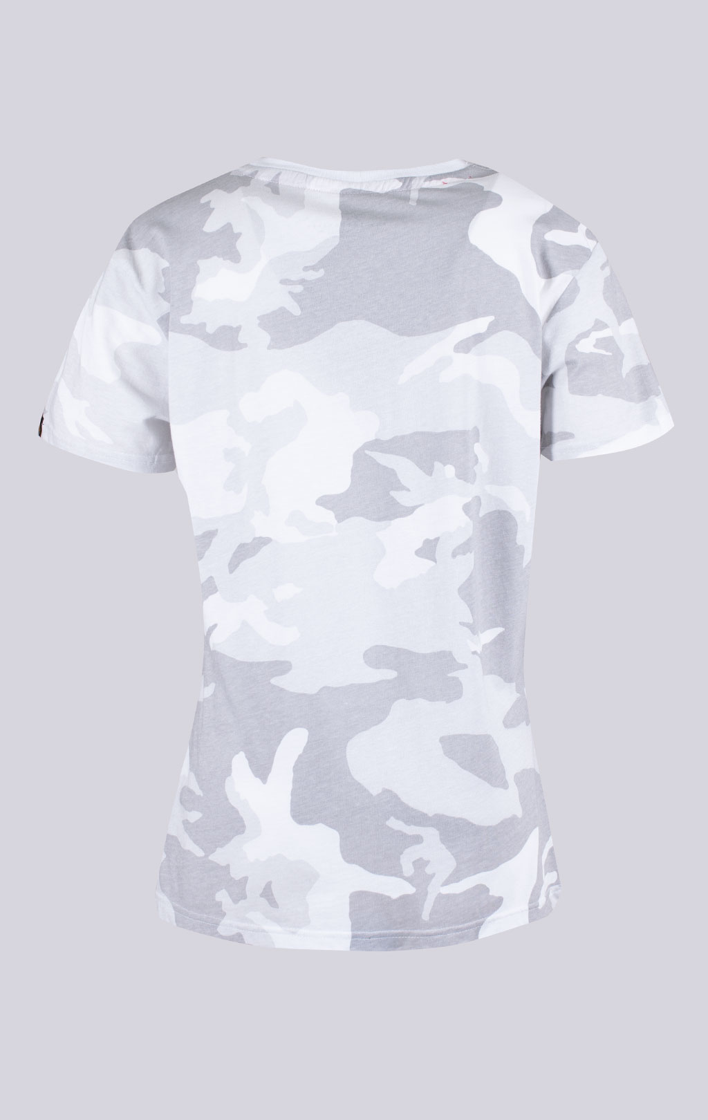 Женская футболка ALPHA INDUSTRIES NEW CAMO BASIC T white camo 